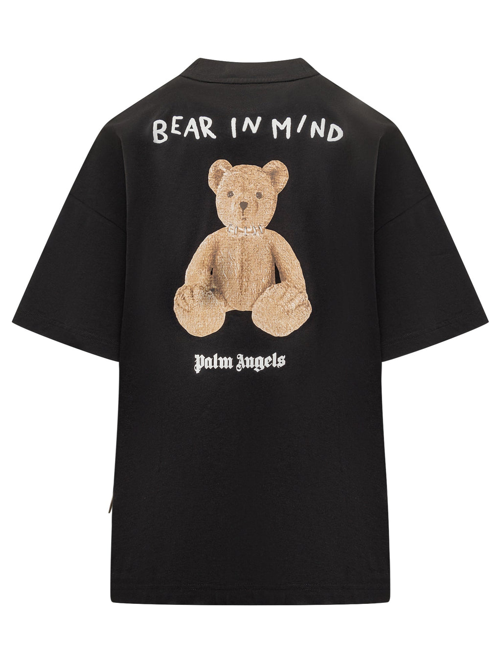 Black T Shirt With Embroidered Teddy Palm angels оригінал – Купити в Україні – вид ззаду