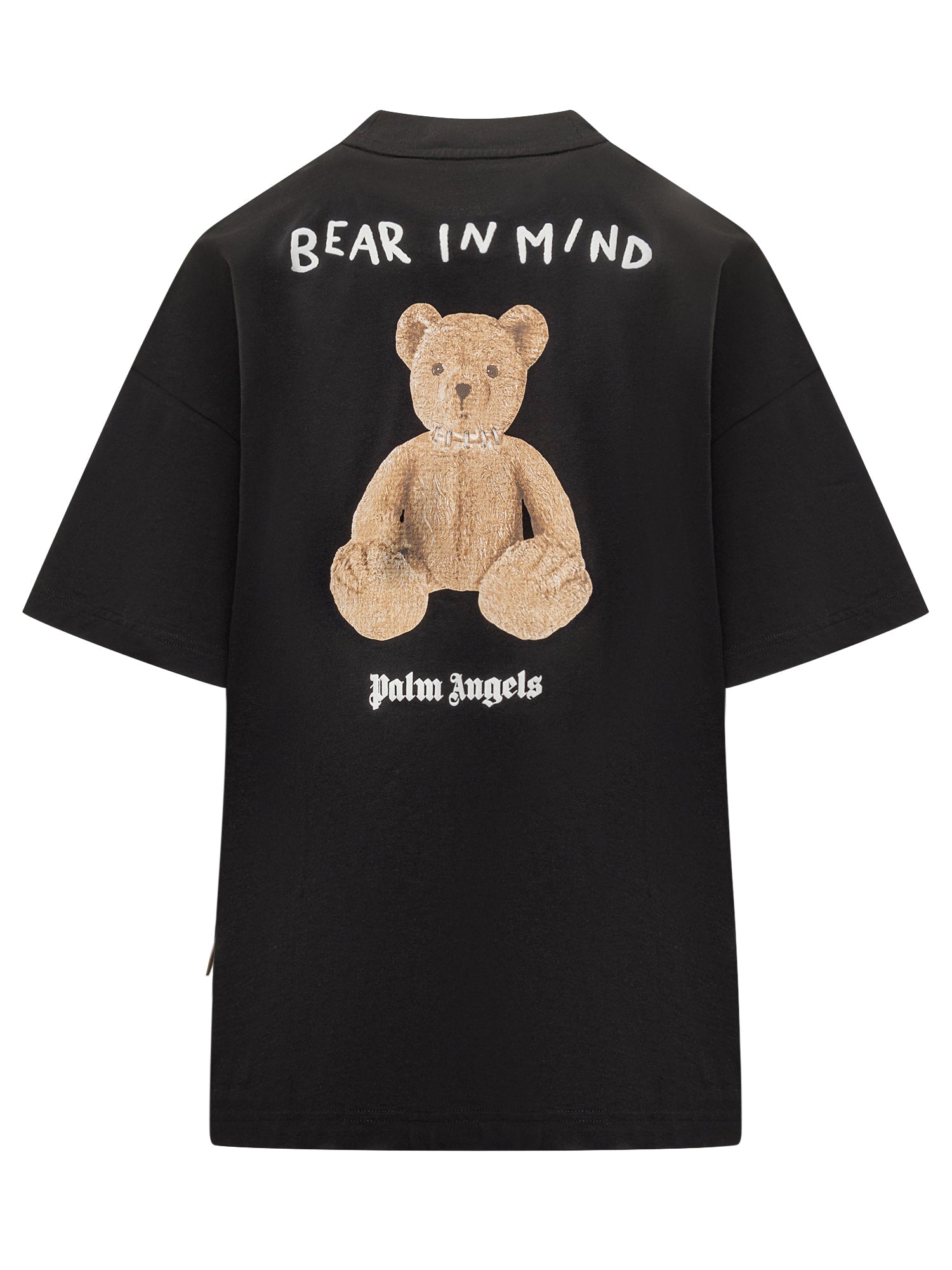Black T Shirt With Embroidered Teddy Palm angels оригінал – Купити в Україні – вид ззаду