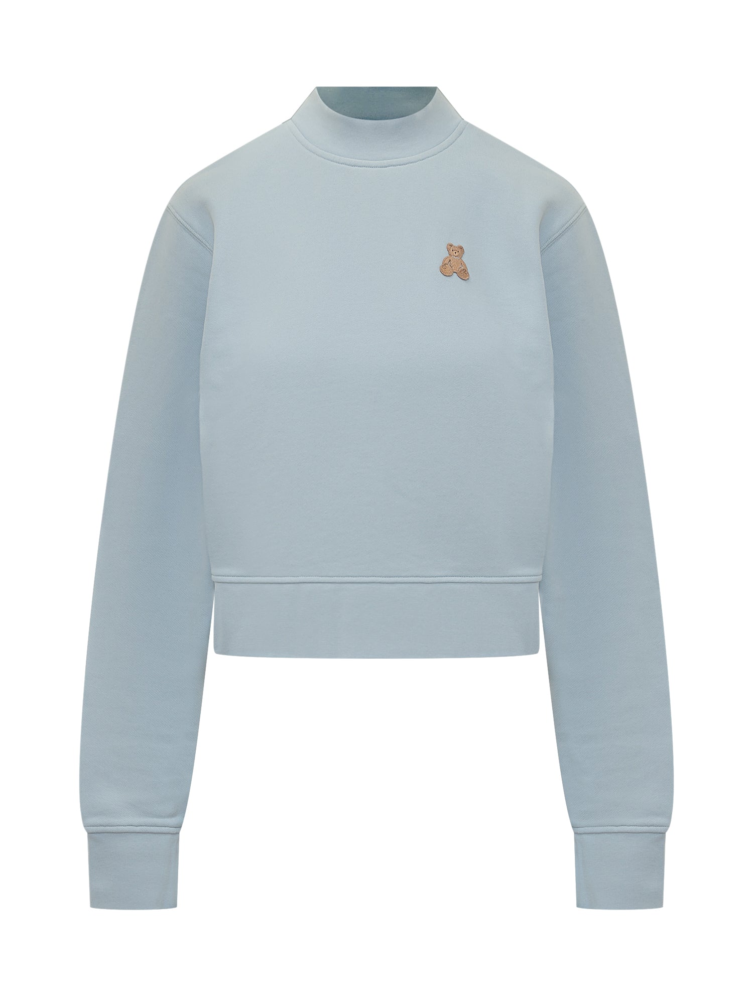 Оригінальна Light Blue Sweatshirt With Embroidered Teddy Palm angels – боковий вид