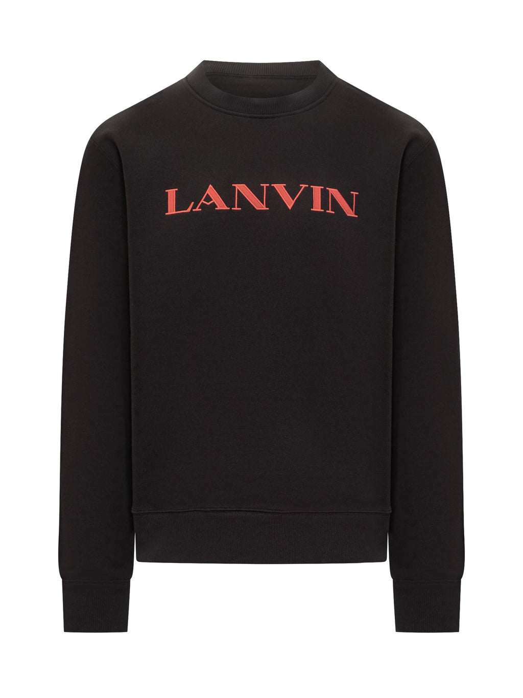 Black Sweatshirt With Red Logo For Men Lanvin – Гарантія оригінальності – боковий вид