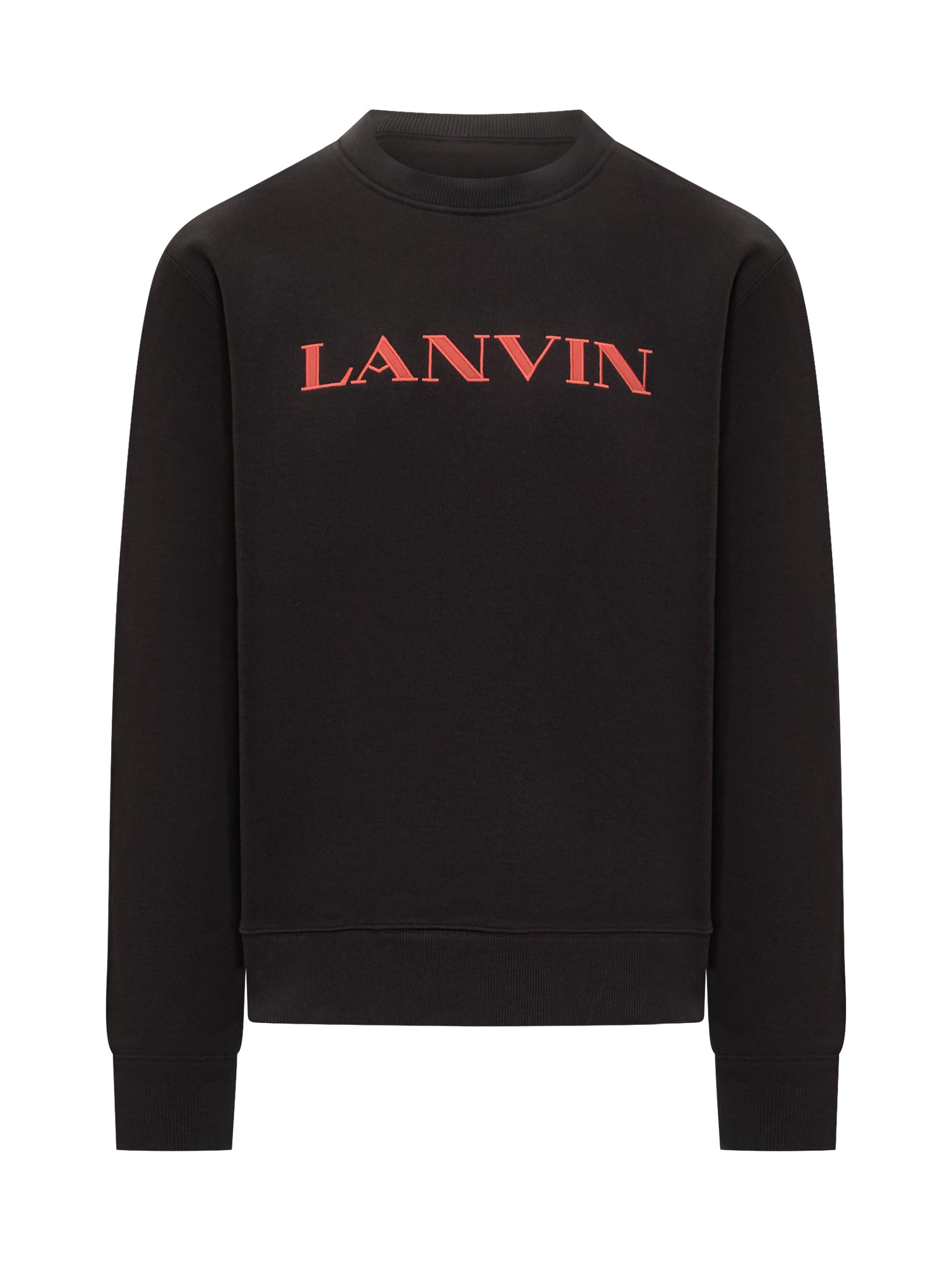 Black Sweatshirt With Red Logo For Men Lanvin – Гарантія оригінальності – боковий вид