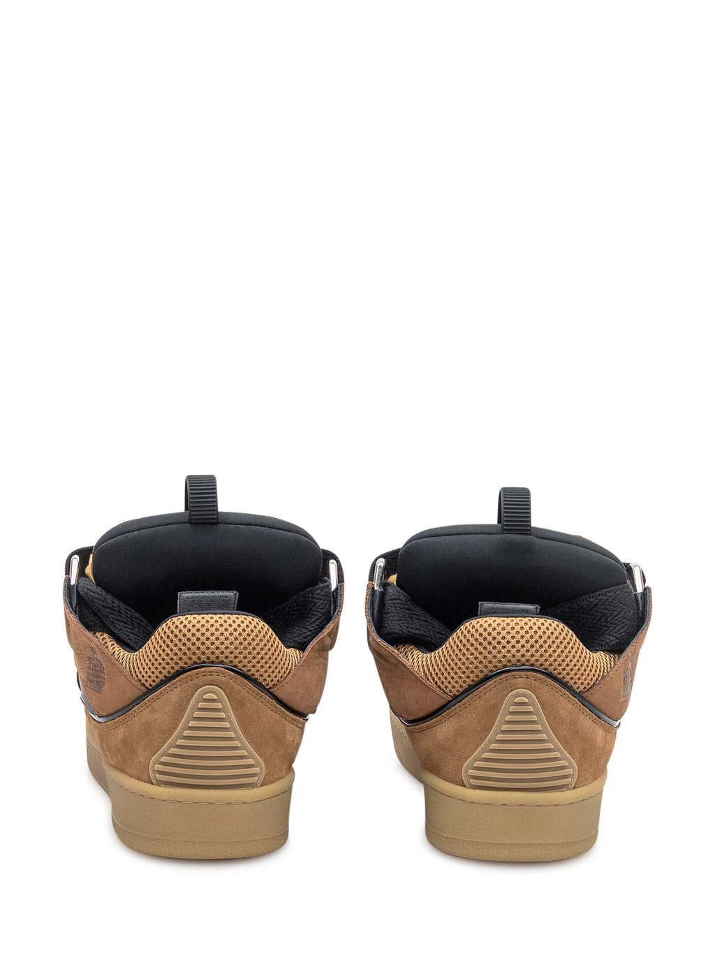 Curb Sneakers In Brown Leather And Mesh Lanvin – Гарантія оригінальності – детальний вид