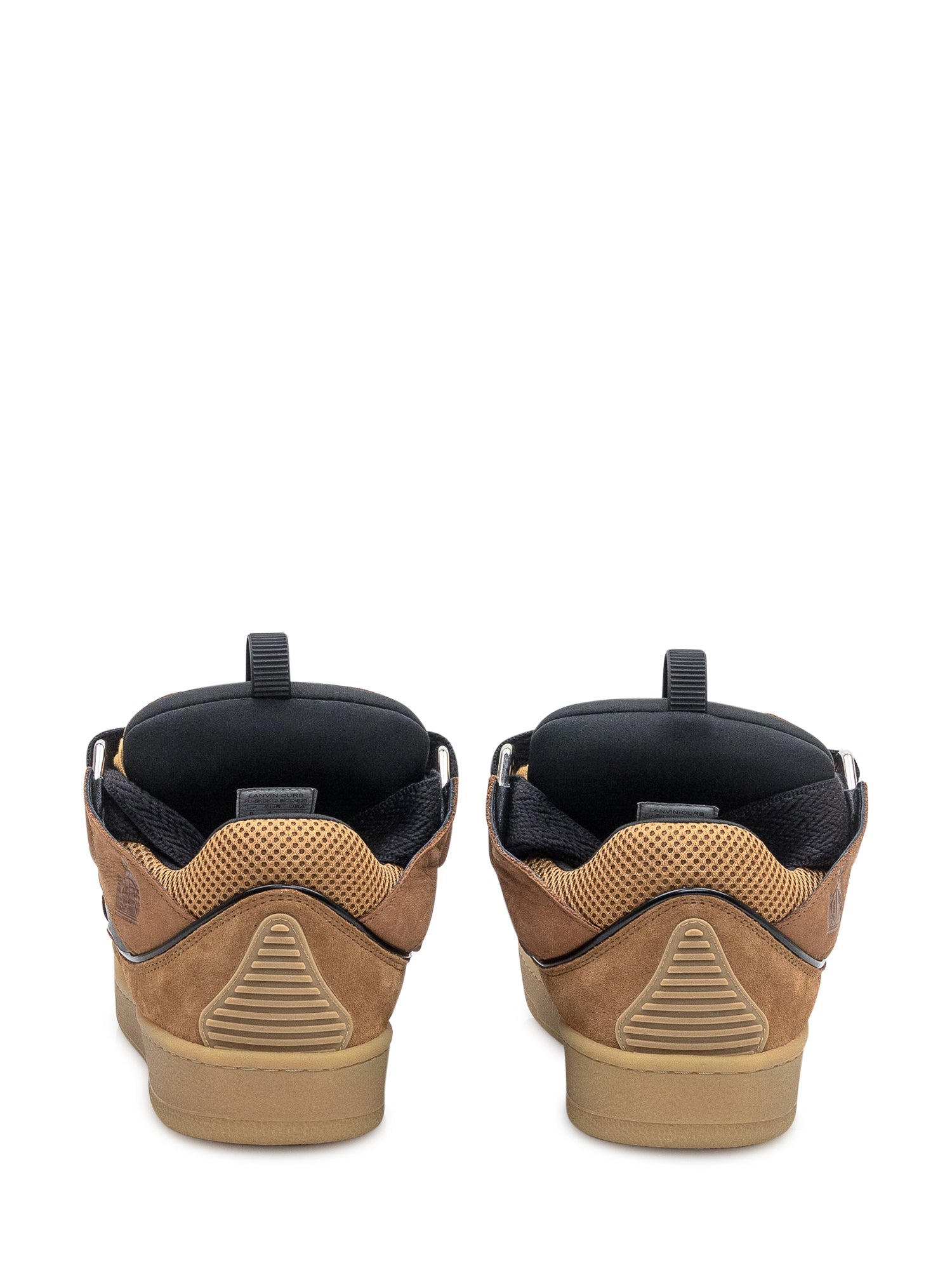 Curb Sneakers In Brown Leather And Mesh Lanvin – Гарантія оригінальності – детальний вид