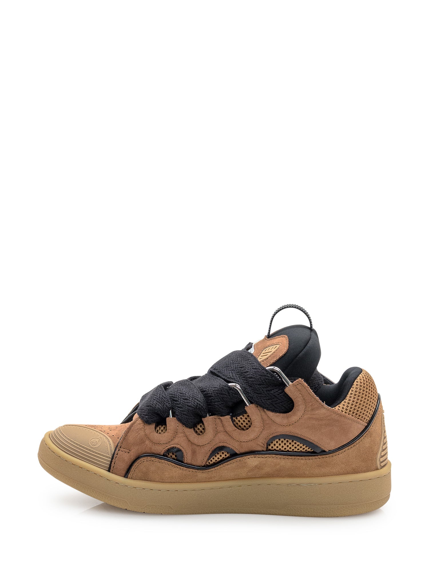 Curb Sneakers In Brown Leather And Mesh Lanvin – Гарантія оригінальності – збільшений вид