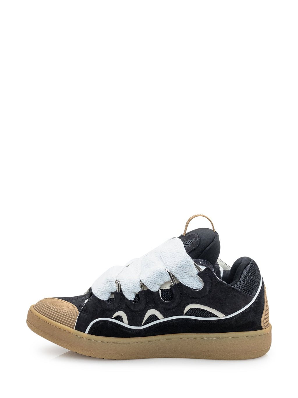 Curb Sneakers In Black Leather And Mesh Lanvin – Гарантія оригінальності – збільшений вид