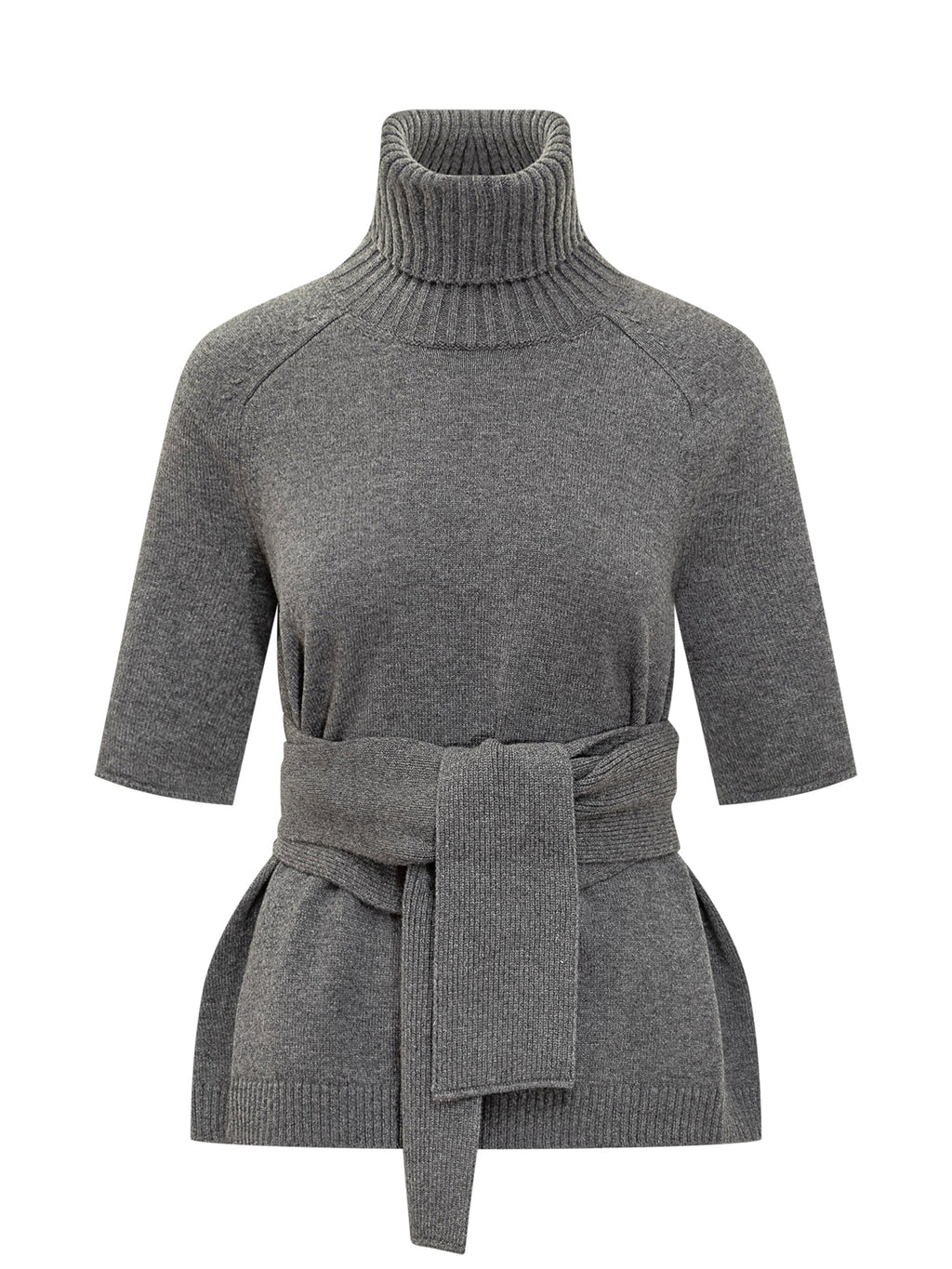 Оригінальна Short-Sleeve Grey Sweater With Belt By Lanvin Lanvin – боковий вид