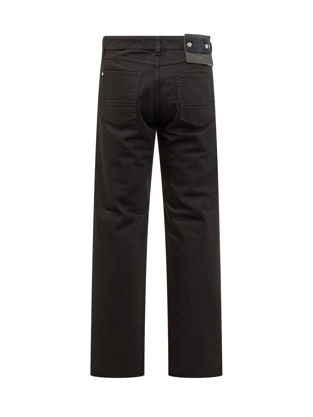 Black Straight Leg Jeans Stone island – Гарантія оригінальності – вид ззаду