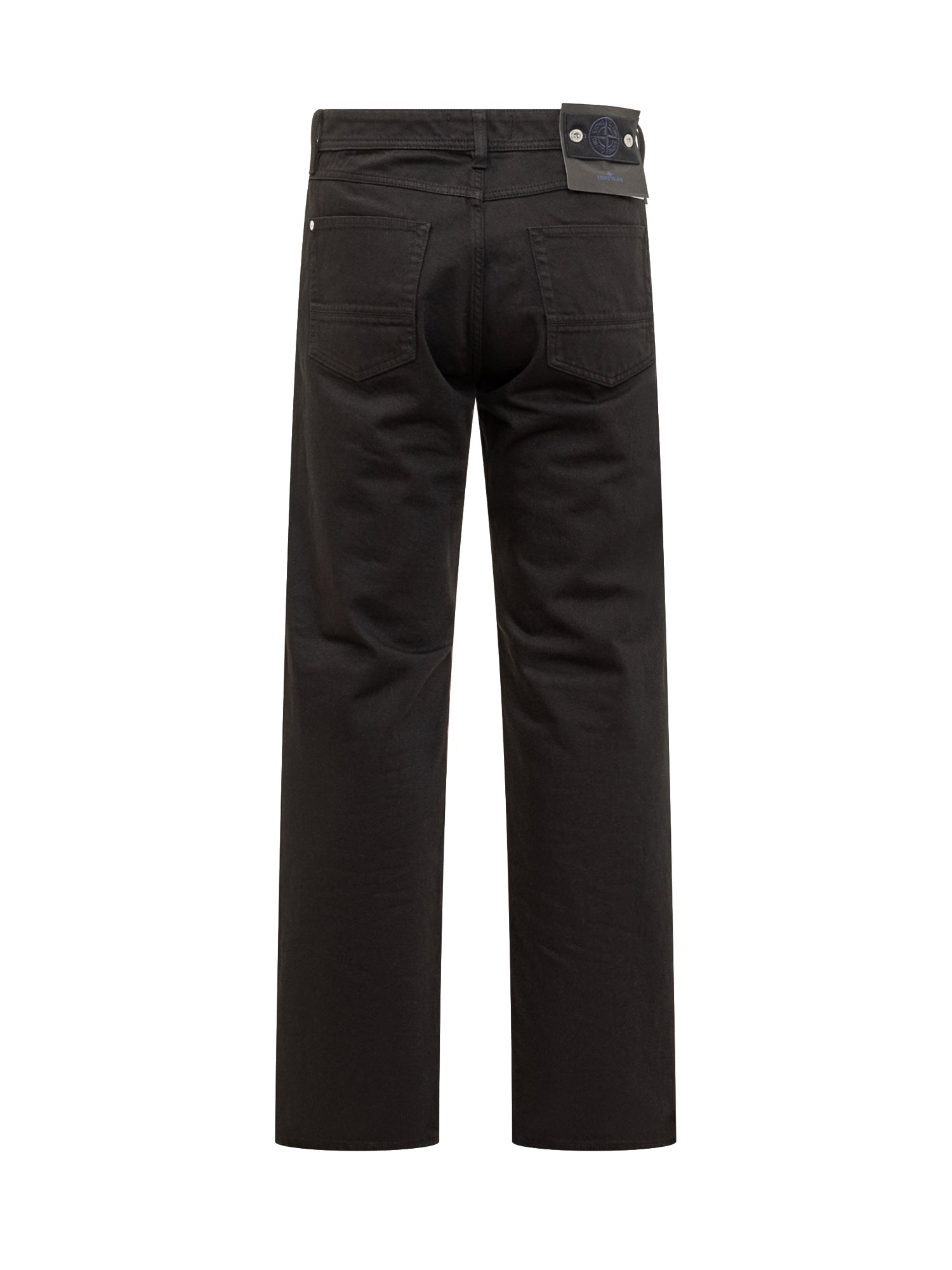 Black Straight Leg Jeans Stone island – Гарантія оригінальності – вид ззаду