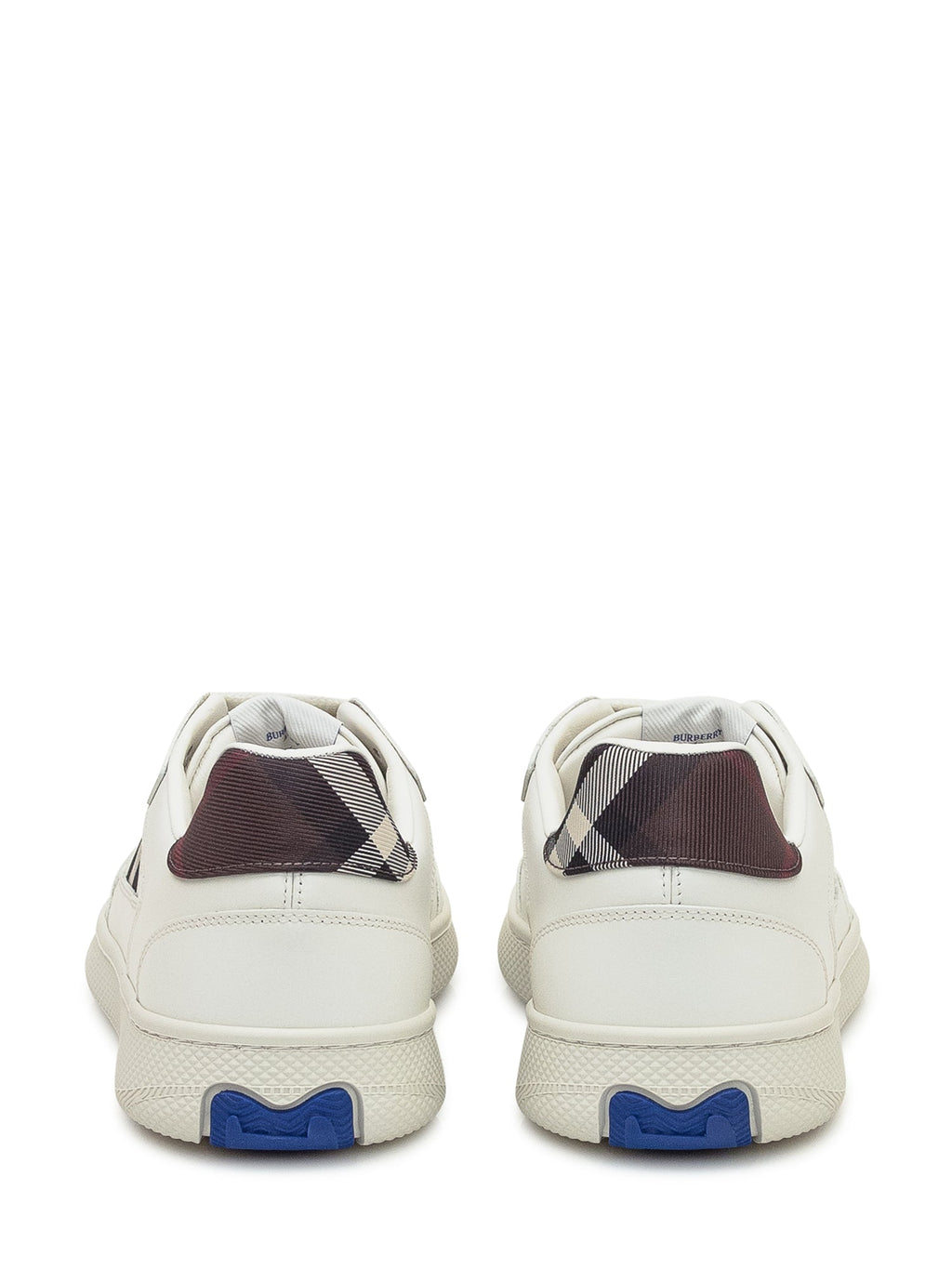 Low Top Leather Sneakers With Check Detail Burberry оригінал – Купити в Україні – детальний вид