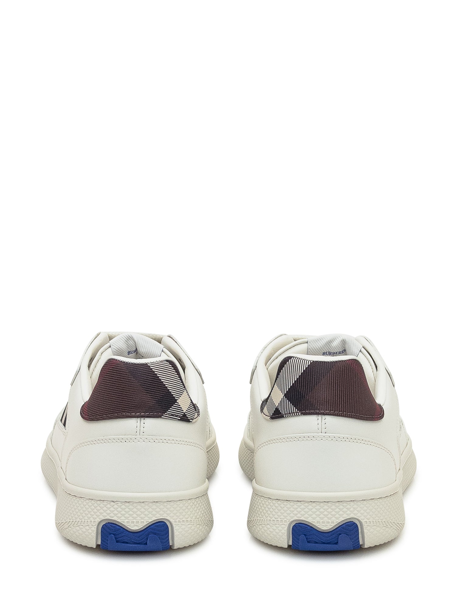 Low Top Leather Sneakers With Check Detail Burberry оригінал – Купити в Україні – детальний вид