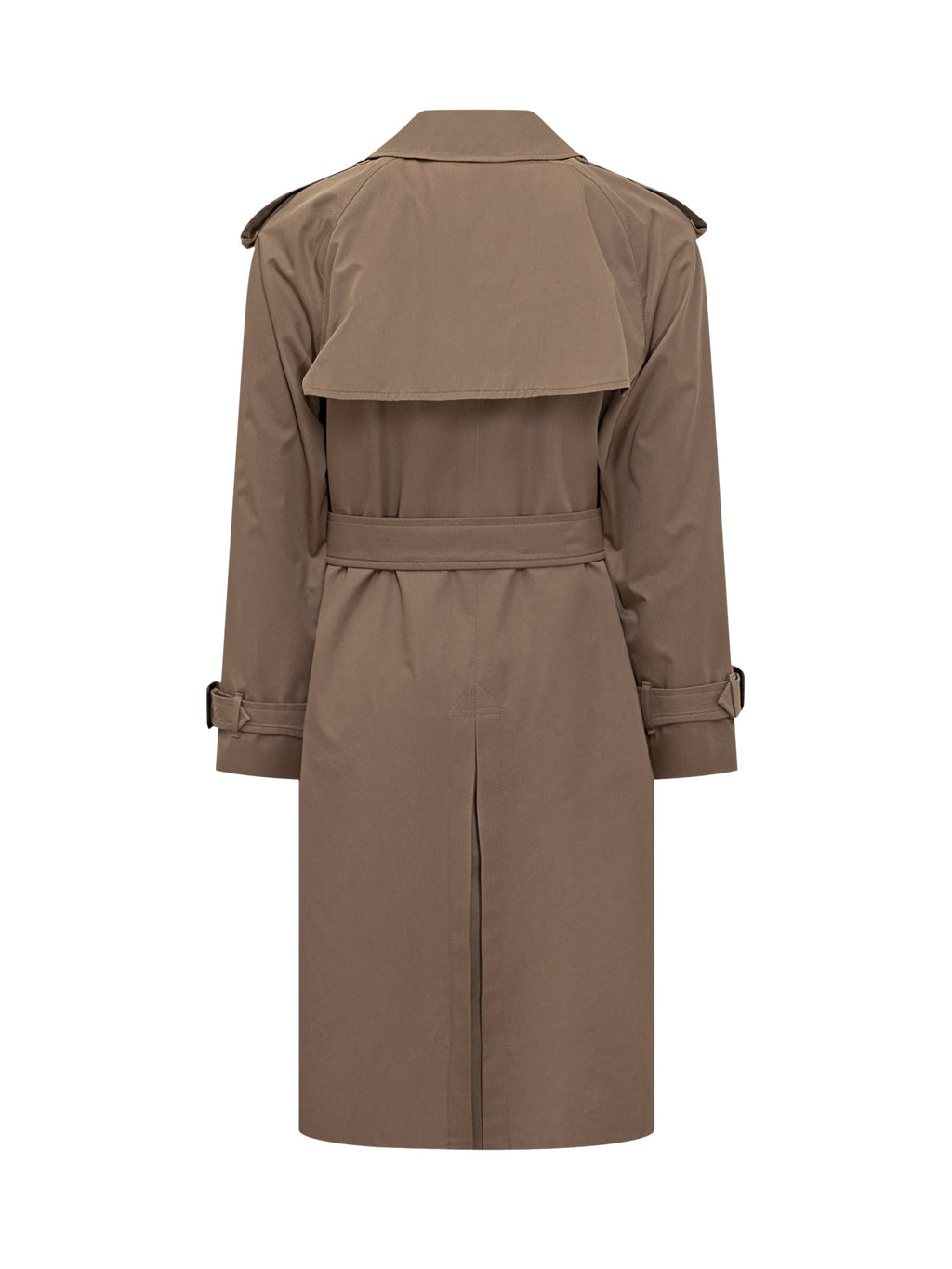 Оригінальна Long Double Breasted Beige Trench Burberry – вид ззаду