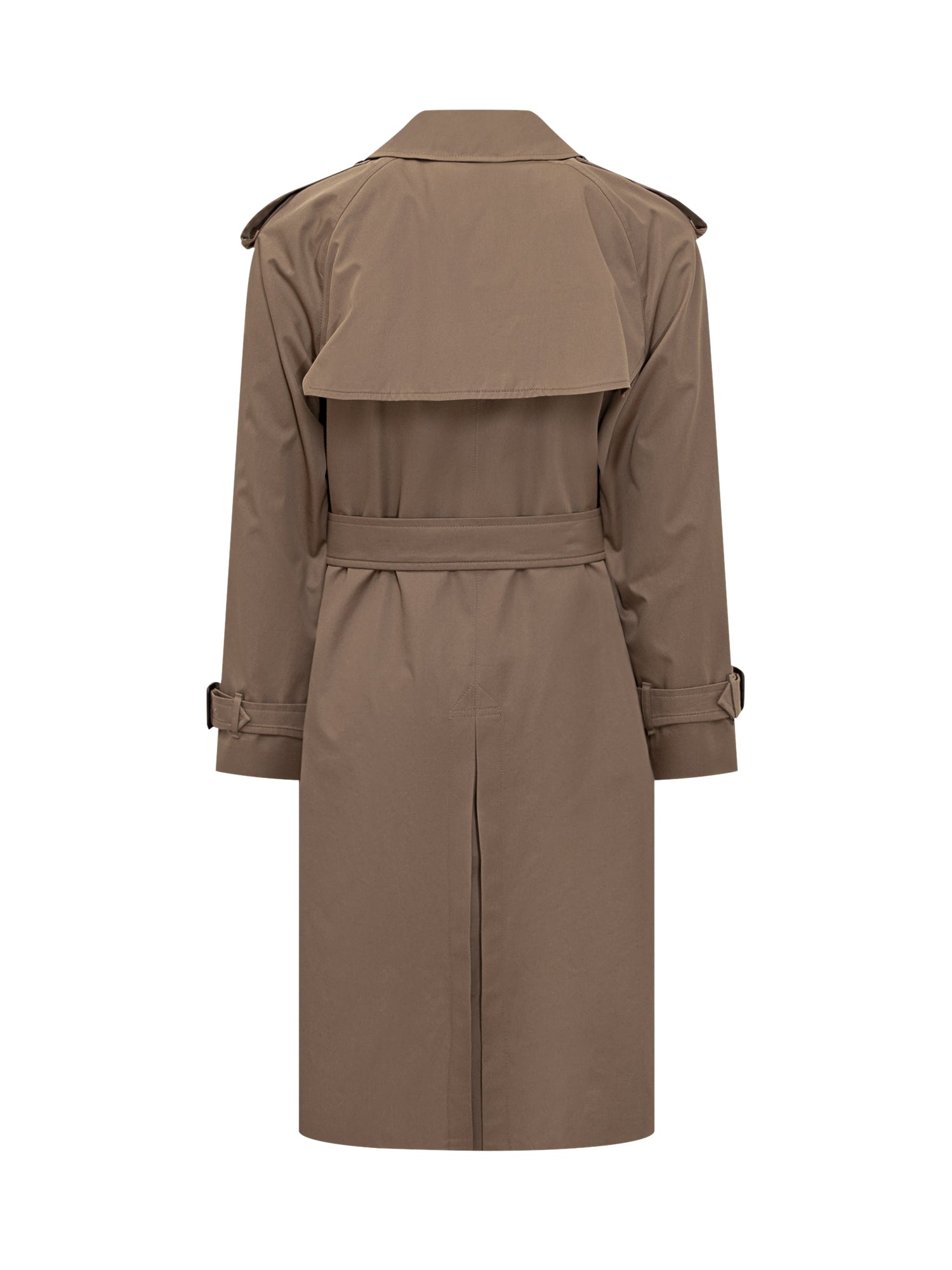 Оригінальна Long Double Breasted Beige Trench Burberry – вид ззаду