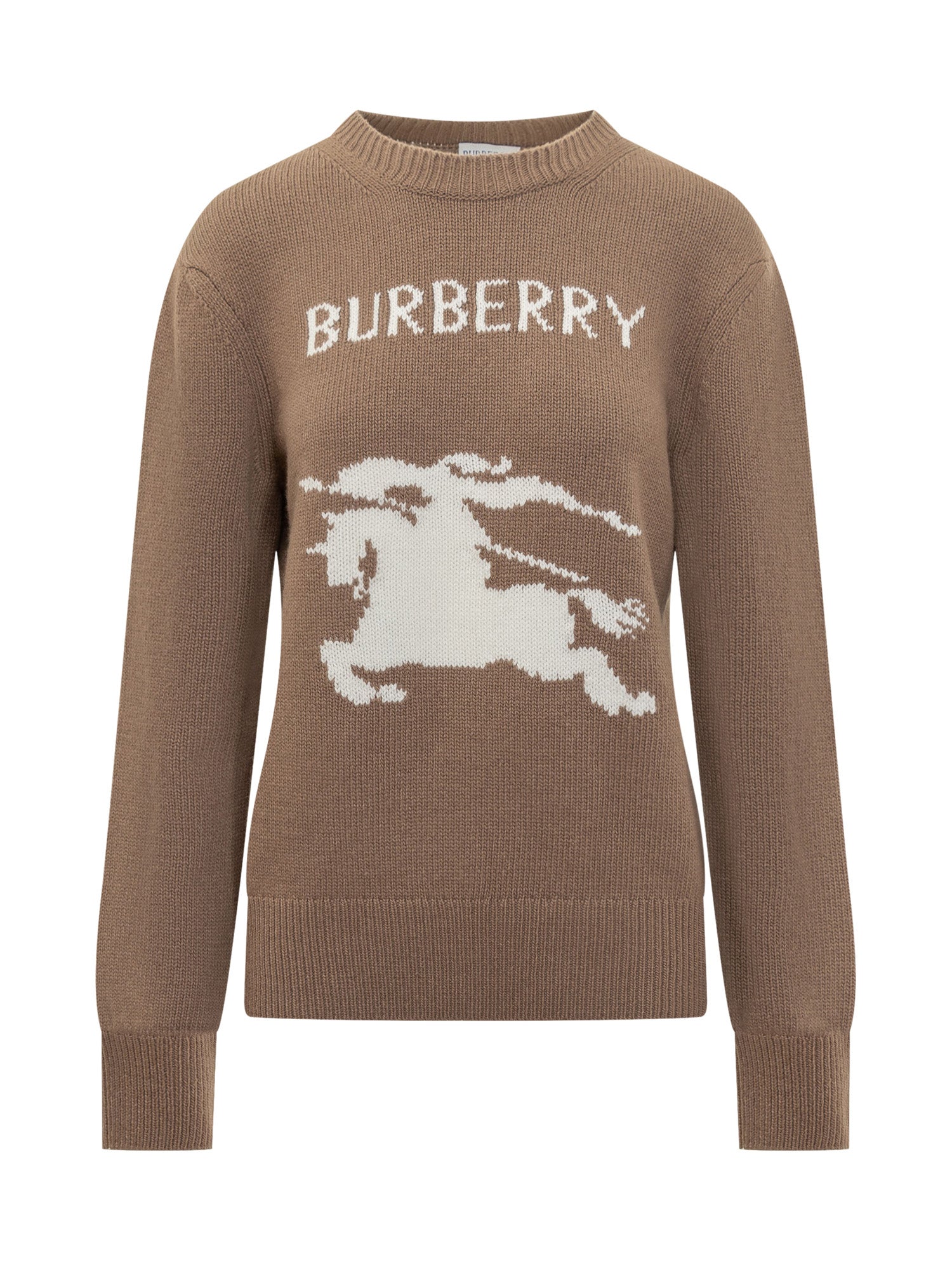Brown Sweater With Knight Logo Burberry – Гарантія оригінальності – боковий вид