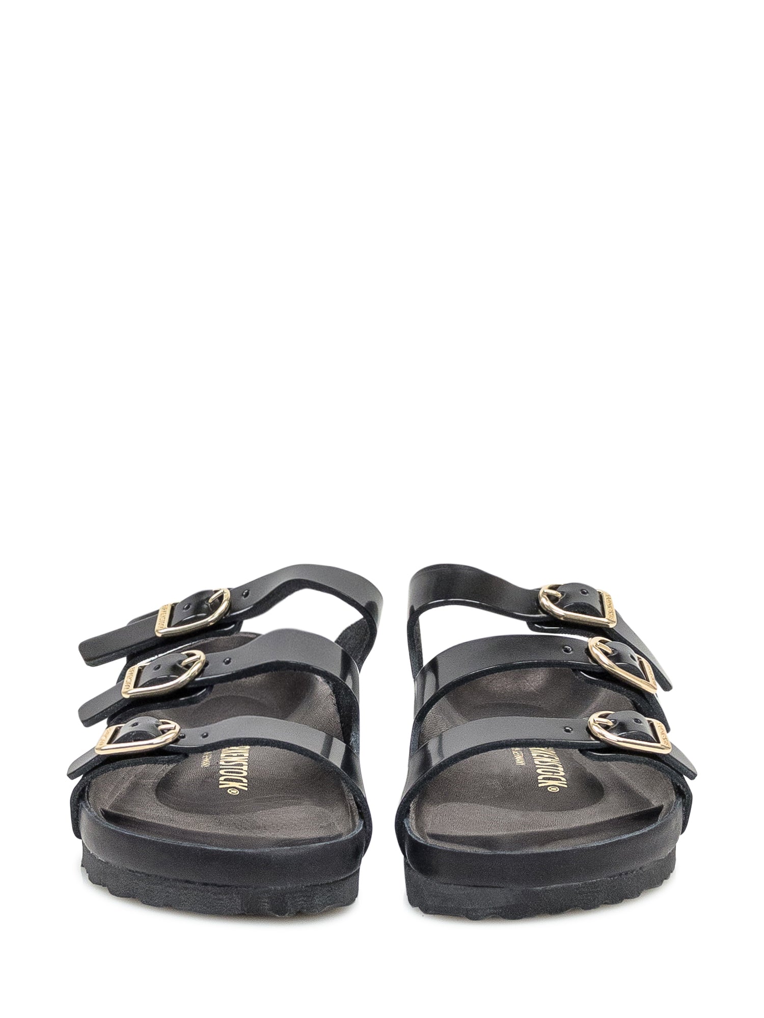 Arizona Black Patent Sandal With Three Straps Birkenstock – Гарантія оригінальності – вид ззаду - BIRKENSTOCK
