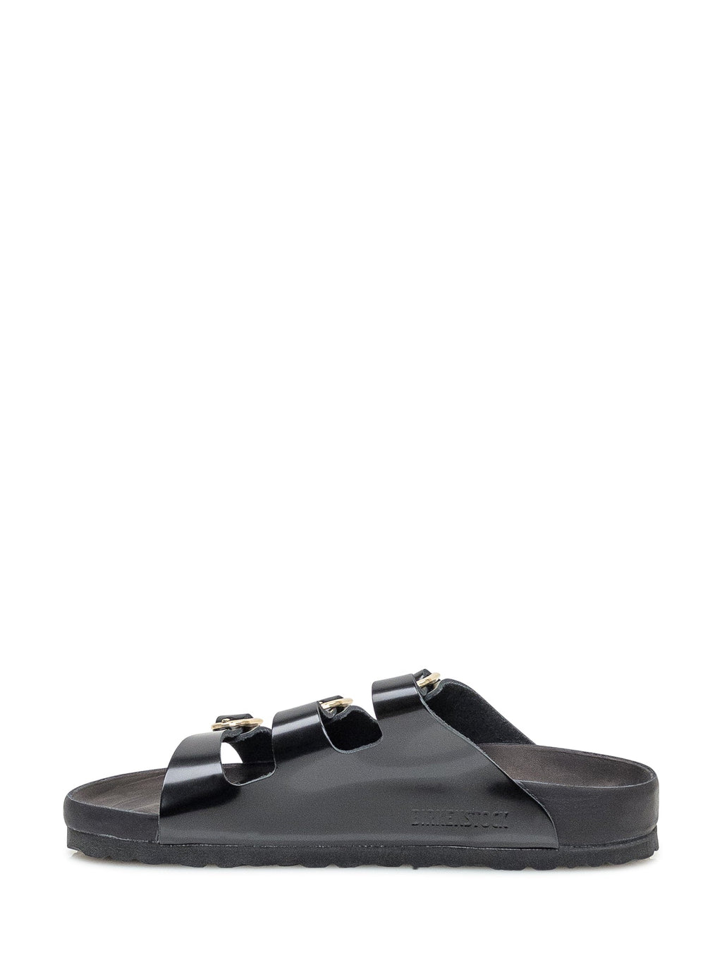 Arizona Black Patent Sandal With Three Straps Birkenstock – Гарантія оригінальності – збільшений вид