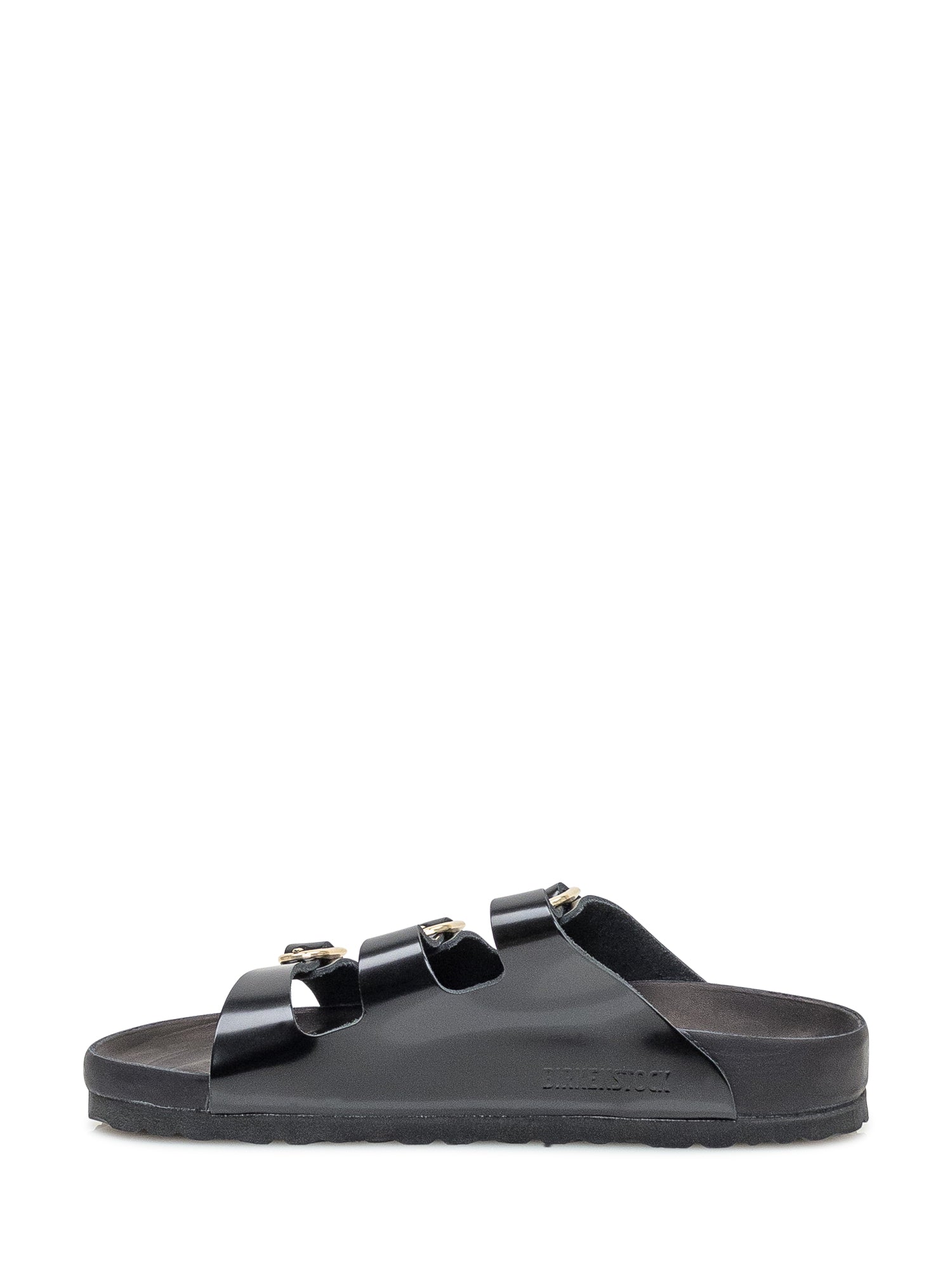 Arizona Black Patent Sandal With Three Straps Birkenstock – Гарантія оригінальності – збільшений вид - BIRKENSTOCK