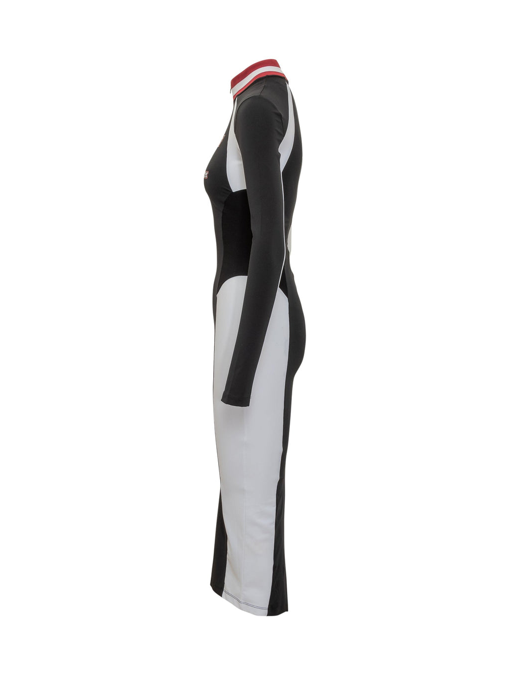 Оригінальна Black MIDI Dress With Zip And Logo Off-white – детальний вид