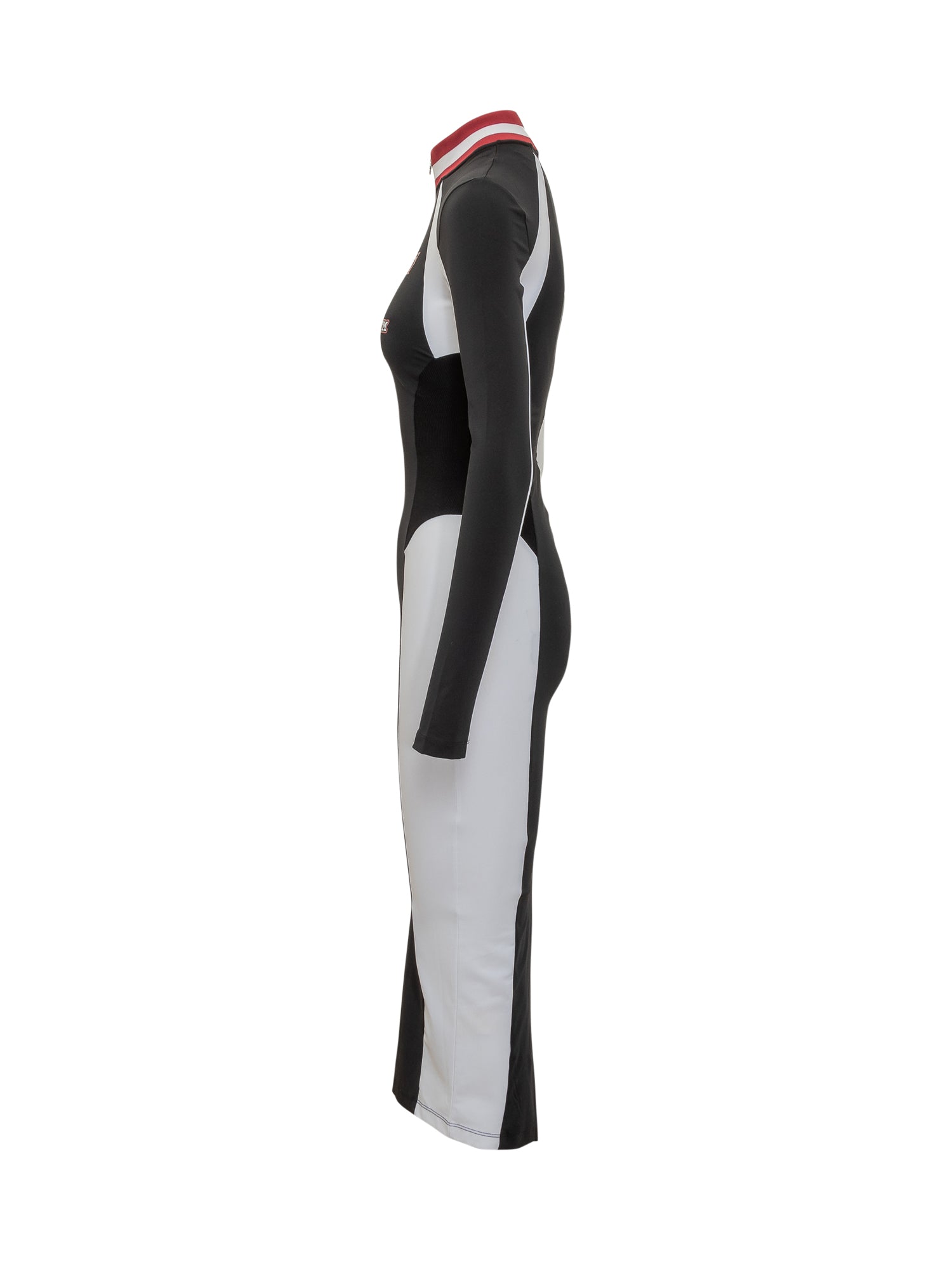 Оригінальна Black MIDI Dress With Zip And Logo Off-white – детальний вид