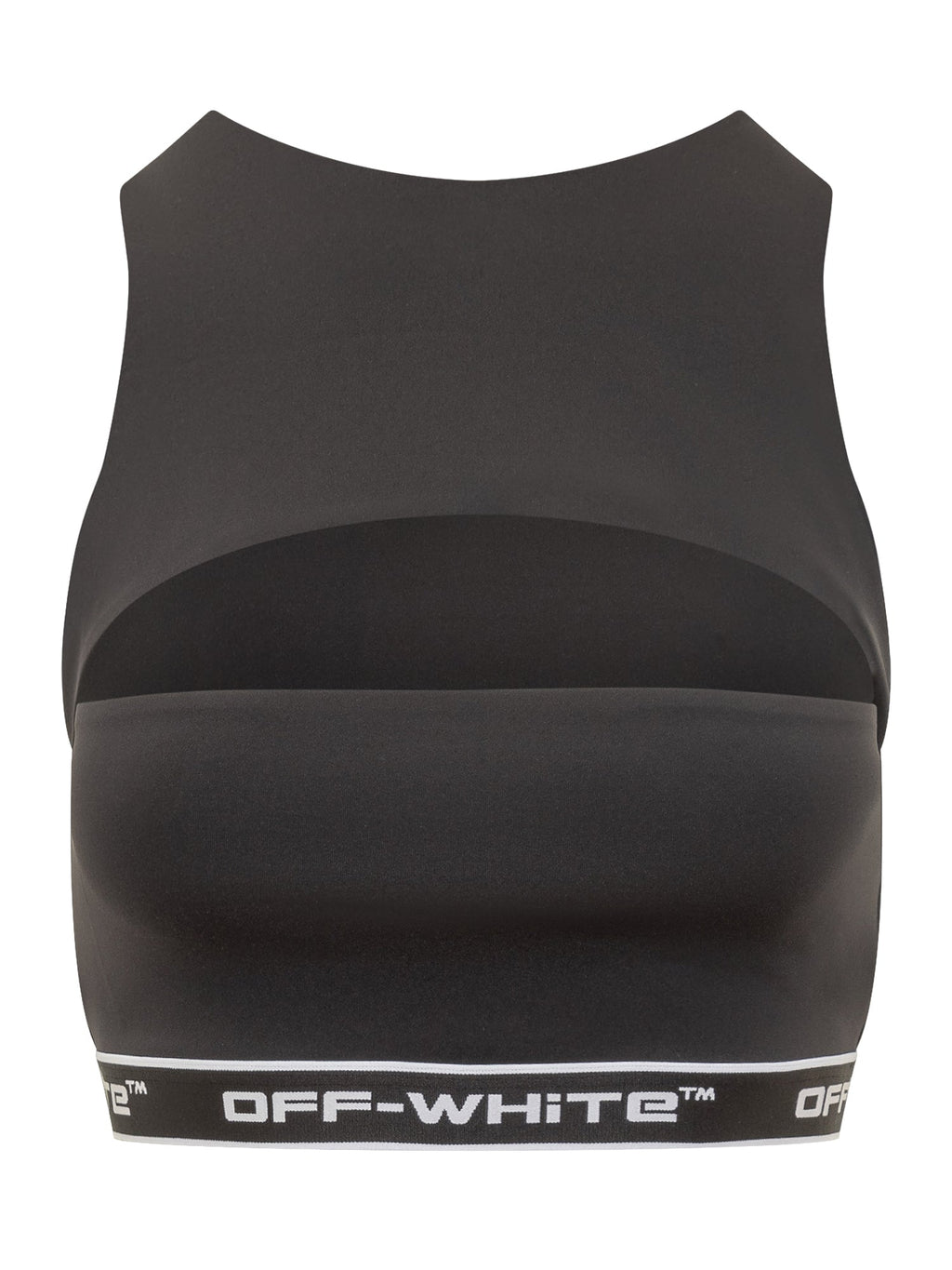 Оригінальна Black Cut Out Top With Logo Off-white – боковий вид