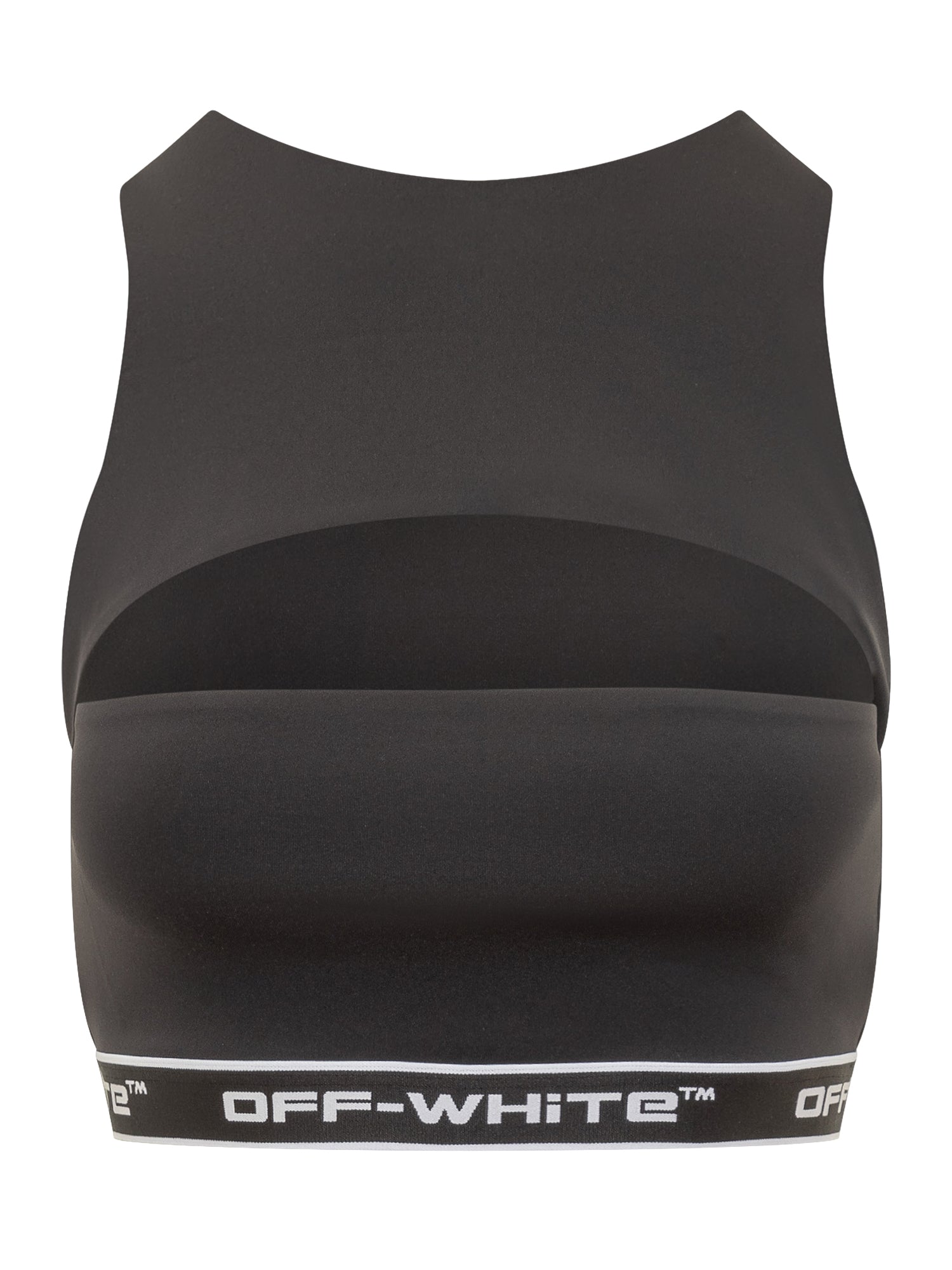 Оригінальна Black Cut Out Top With Logo Off-white – боковий вид