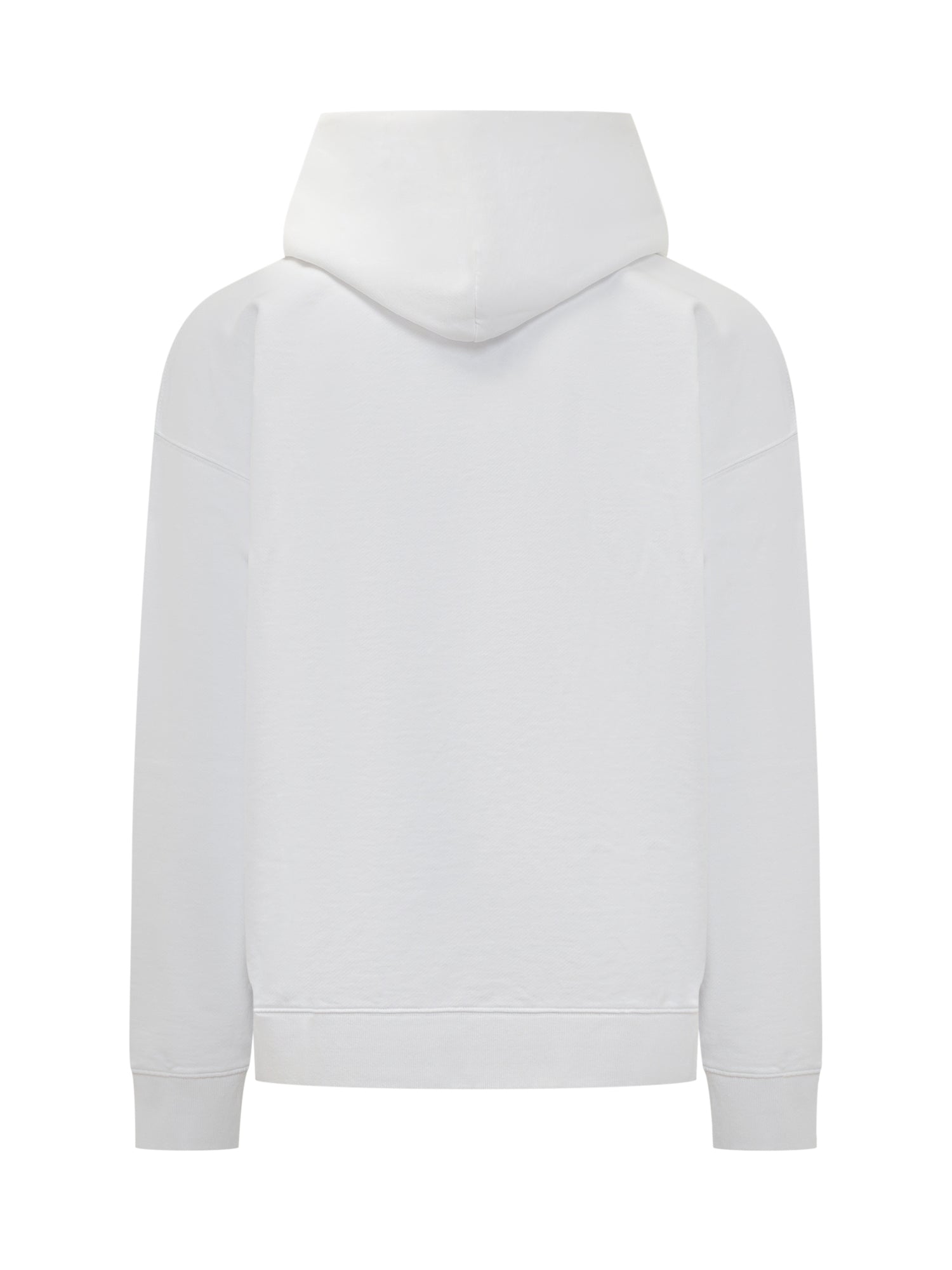 White Hoodie With Logo Print Off-white оригінал – Купити в Україні – вид ззаду