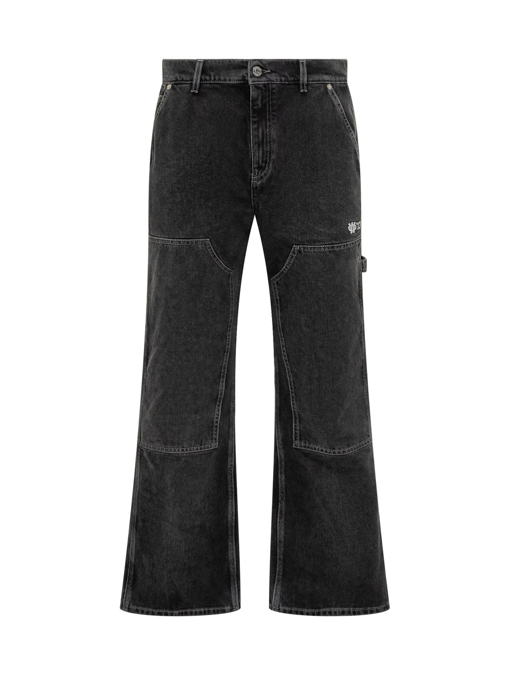 Black Wide-Leg Jeans Off-White Off-white оригінал – Купити в Україні – боковий вид
