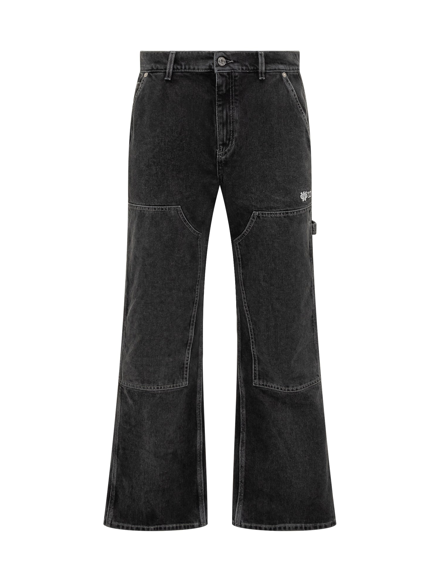 Black Wide-Leg Jeans Off-White Off-white оригінал – Купити в Україні – боковий вид