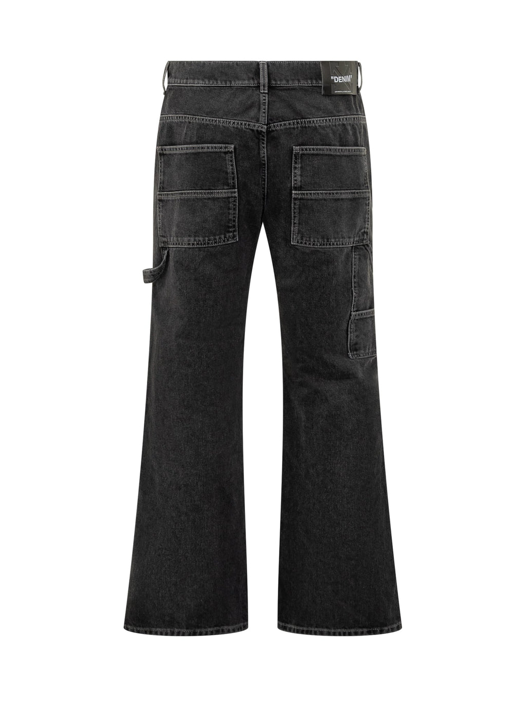 Black Wide-Leg Jeans Off-White Off-white оригінал – Купити в Україні – вид ззаду