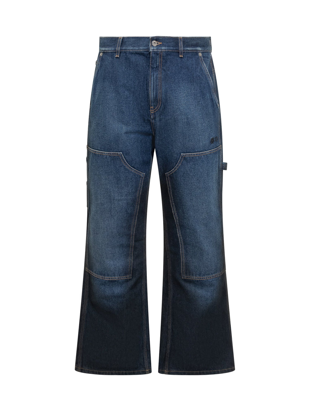 Оригінальна Wide Leg Blue Denim Jeans Off-white – боковий вид