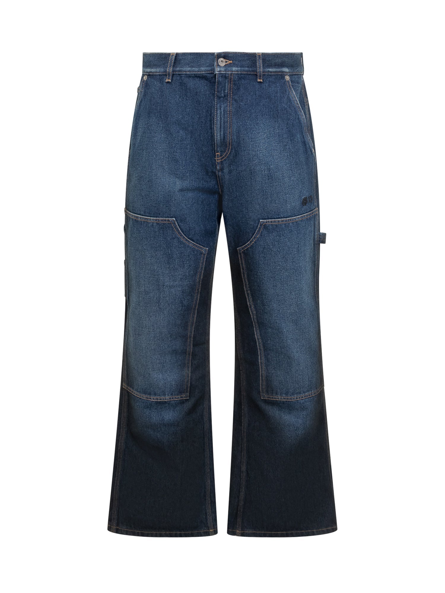 Оригінальна Wide Leg Blue Denim Jeans Off-white – боковий вид