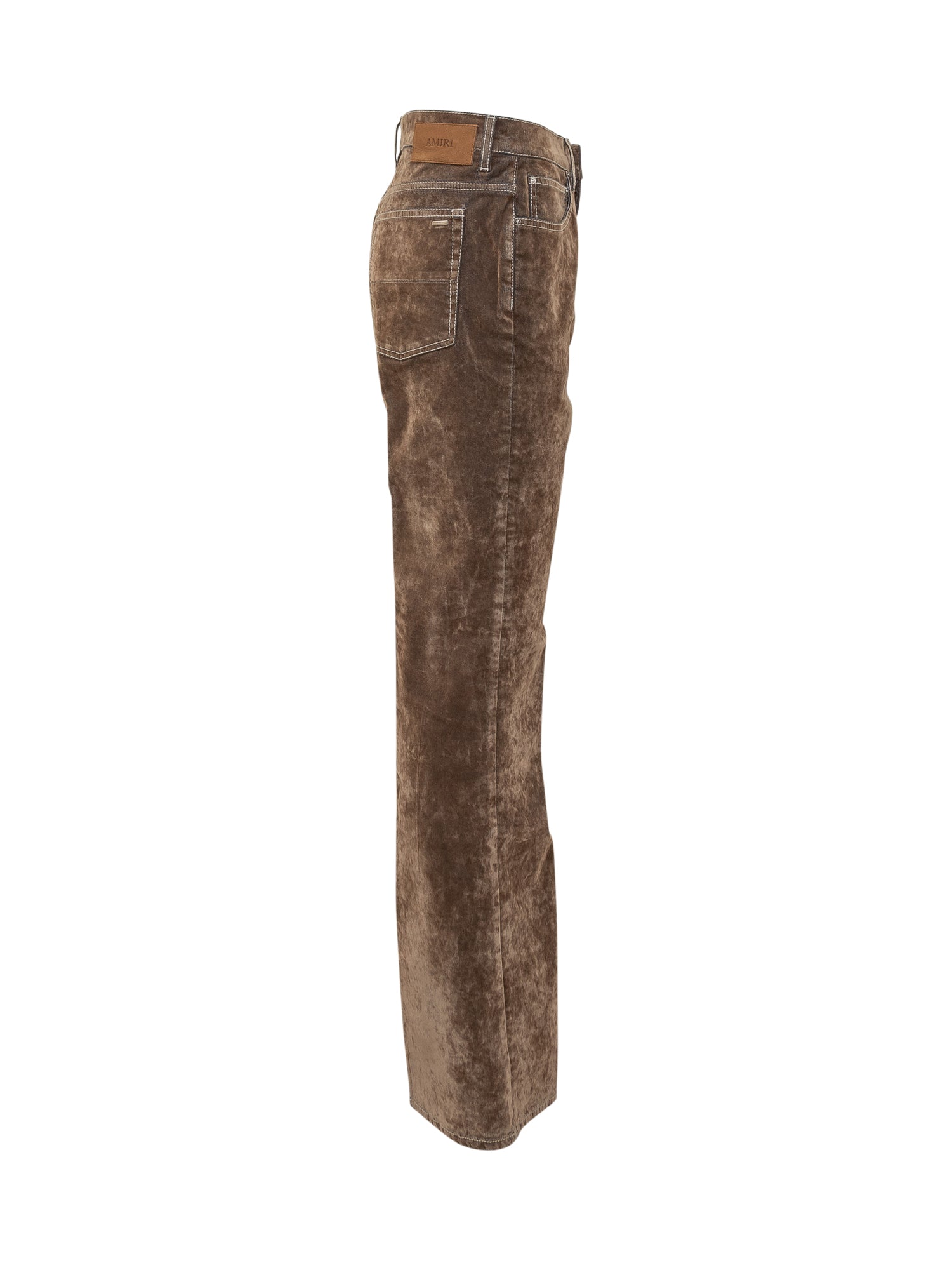 Оригінальна Brown Velvet Straight Leg Pants Amiri – детальний вид