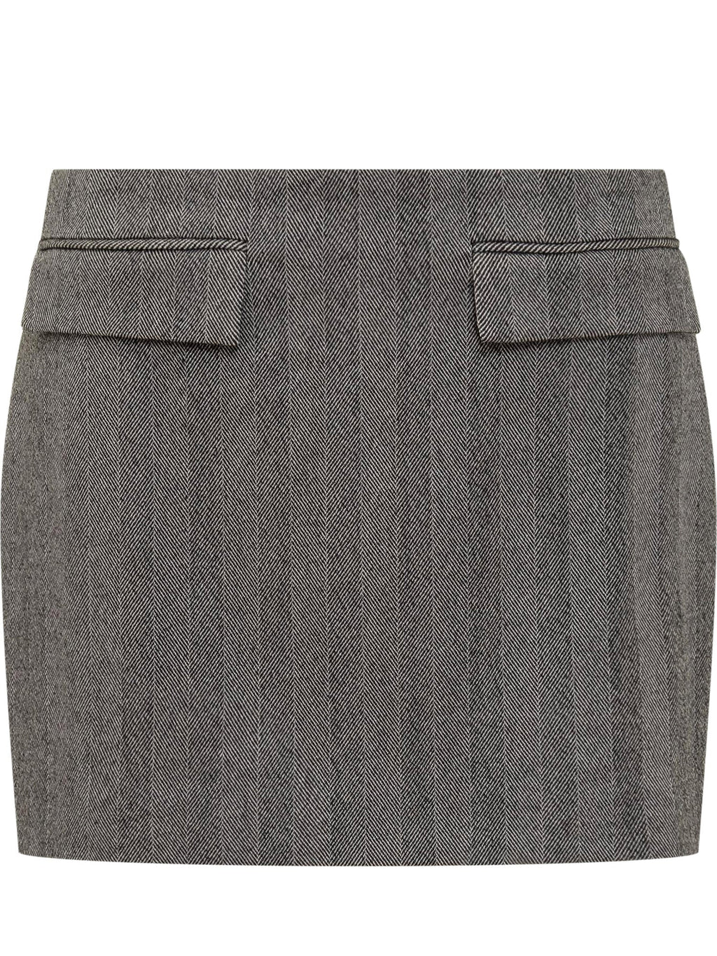 Grey Wool Mini Skirt Salvatore ferragamo оригінал – Купити в Україні – боковий вид