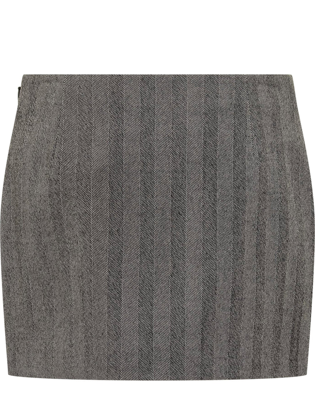 Grey Wool Mini Skirt Salvatore ferragamo оригінал – Купити в Україні – вид ззаду