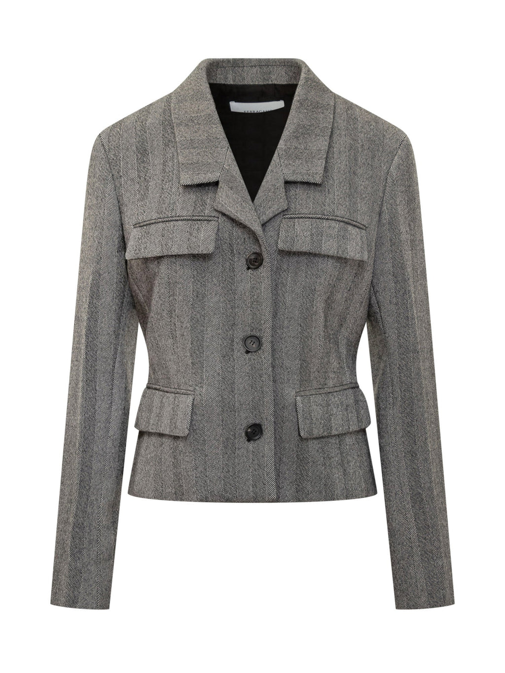Grey Wool Jacket Salvatore ferragamo оригінал – Купити в Україні – боковий вид