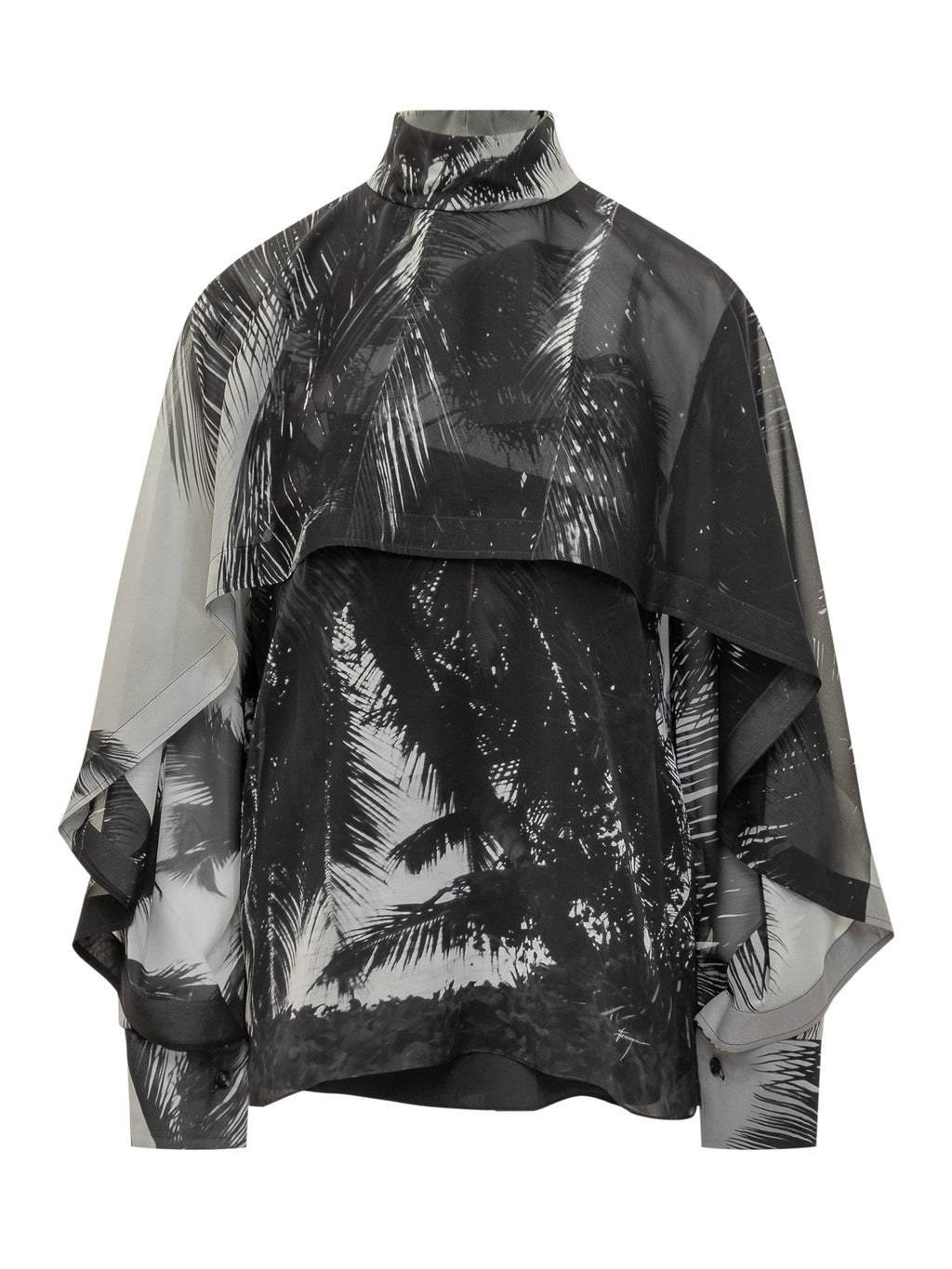 Silk Blouse With Palm Print Salvatore ferragamo – Гарантія оригінальності – боковий вид