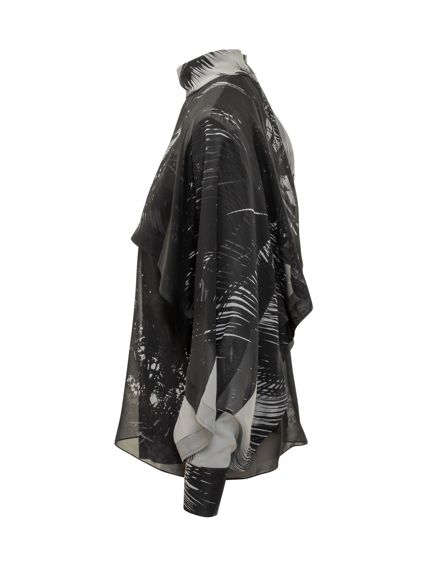 Silk Blouse With Palm Print Salvatore ferragamo – Гарантія оригінальності – детальний вид