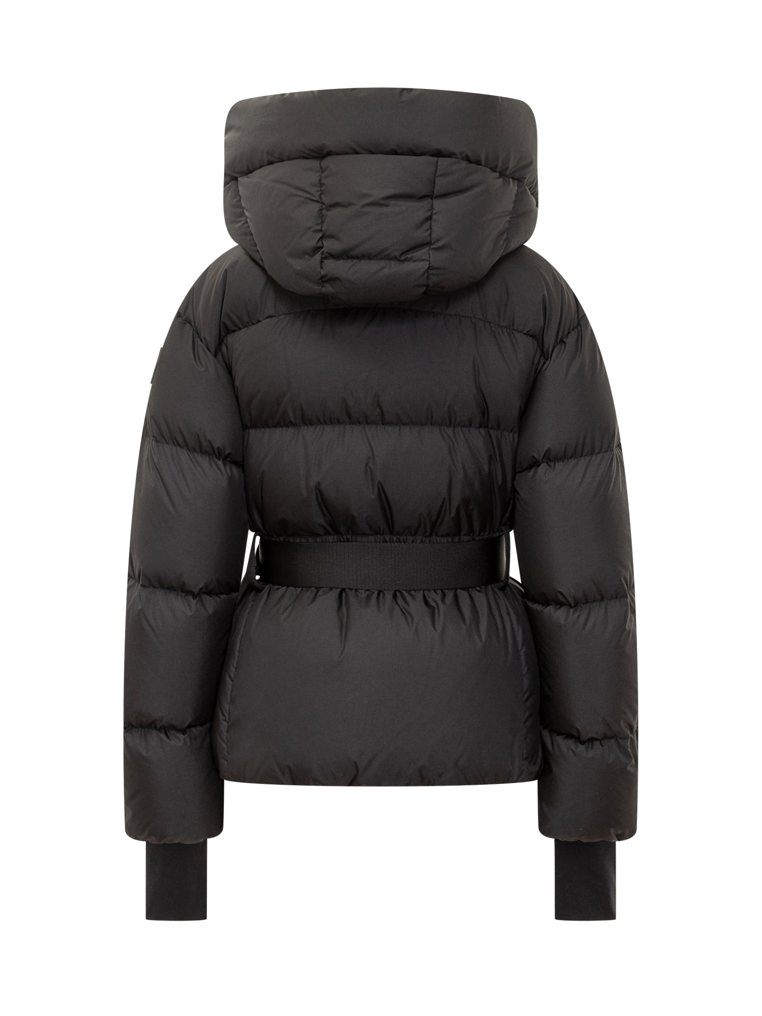 Black Down Jacket With Belt Moncler оригінал – Купити в Україні – вид ззаду