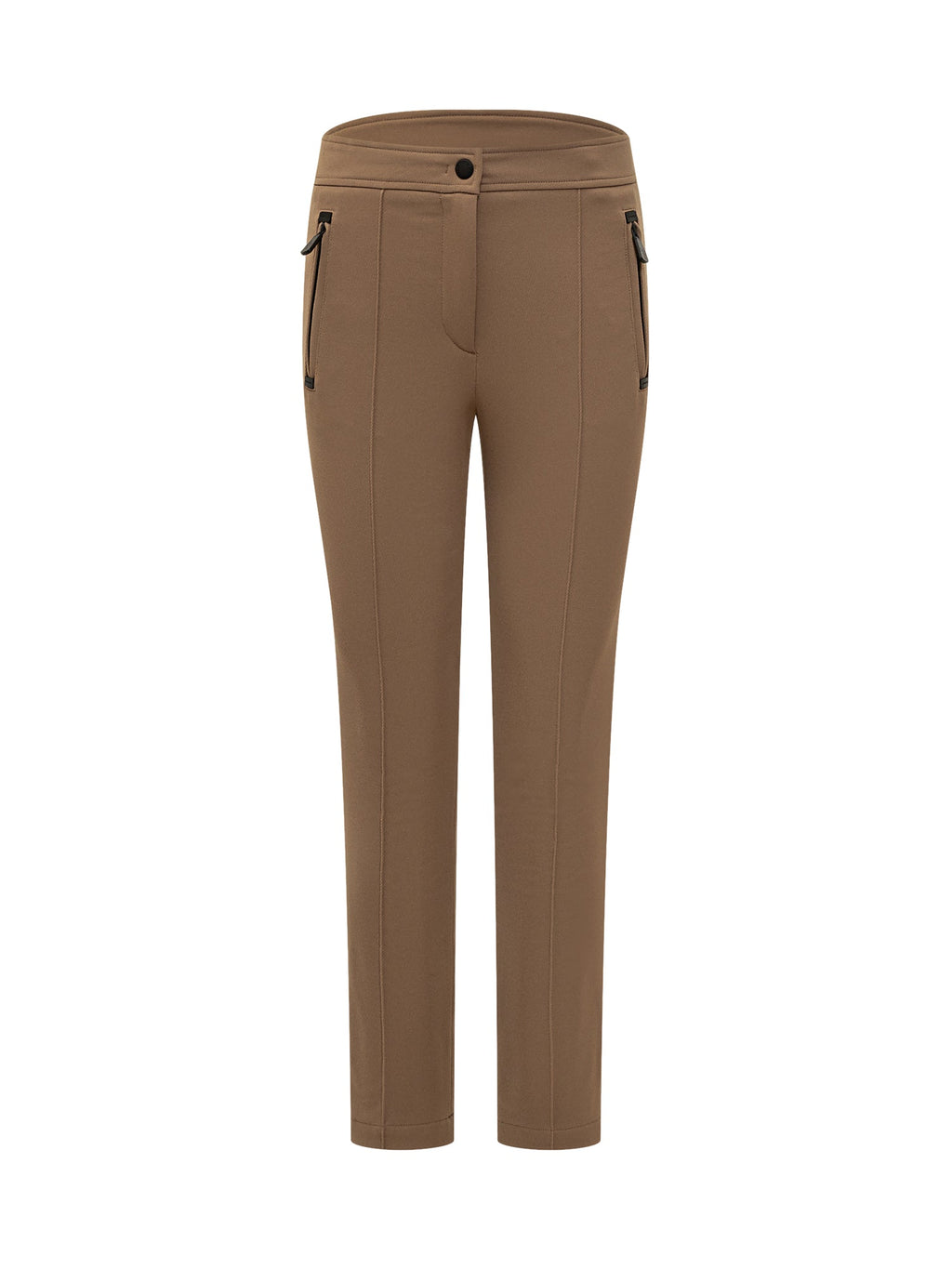 Brown Slim Fit Pants Moncler – Гарантія оригінальності – боковий вид