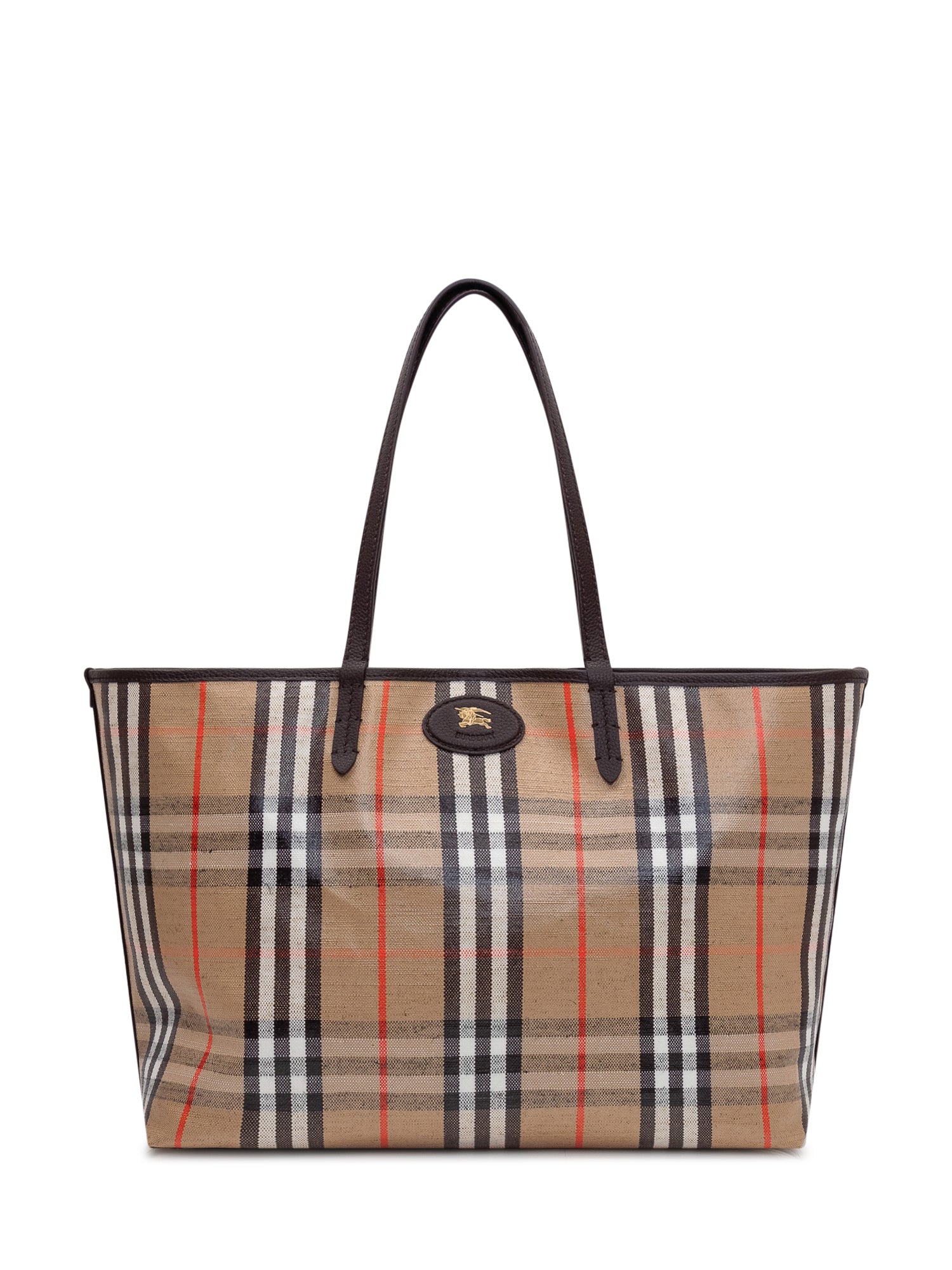 Highlands Medium Tote Burberry – Гарантія оригінальності – боковий вид