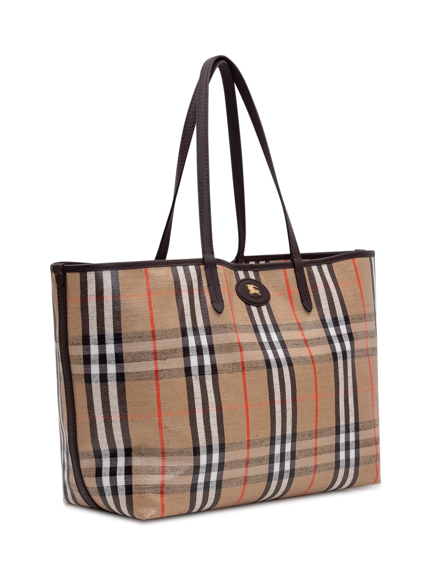 Highlands Medium Tote Burberry – Гарантія оригінальності – вид ззаду