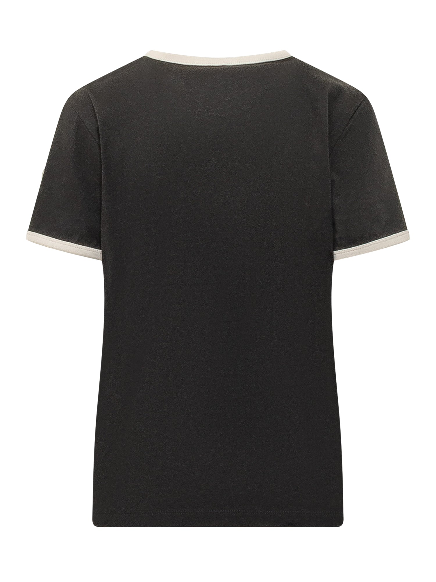 T-Shirt With Contrast Trims And Chest Pocket Moncler оригінал – Купити в Україні – вид ззаду