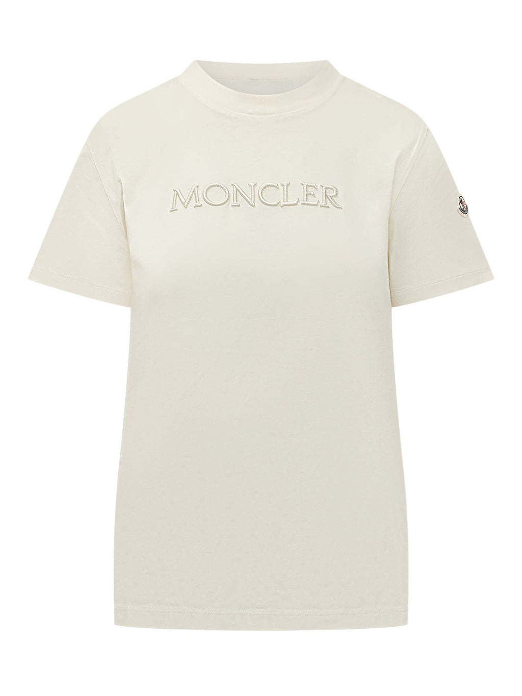 Оригінальна Short Sleeve T-Shirt With Embroidered Logo Moncler – боковий вид