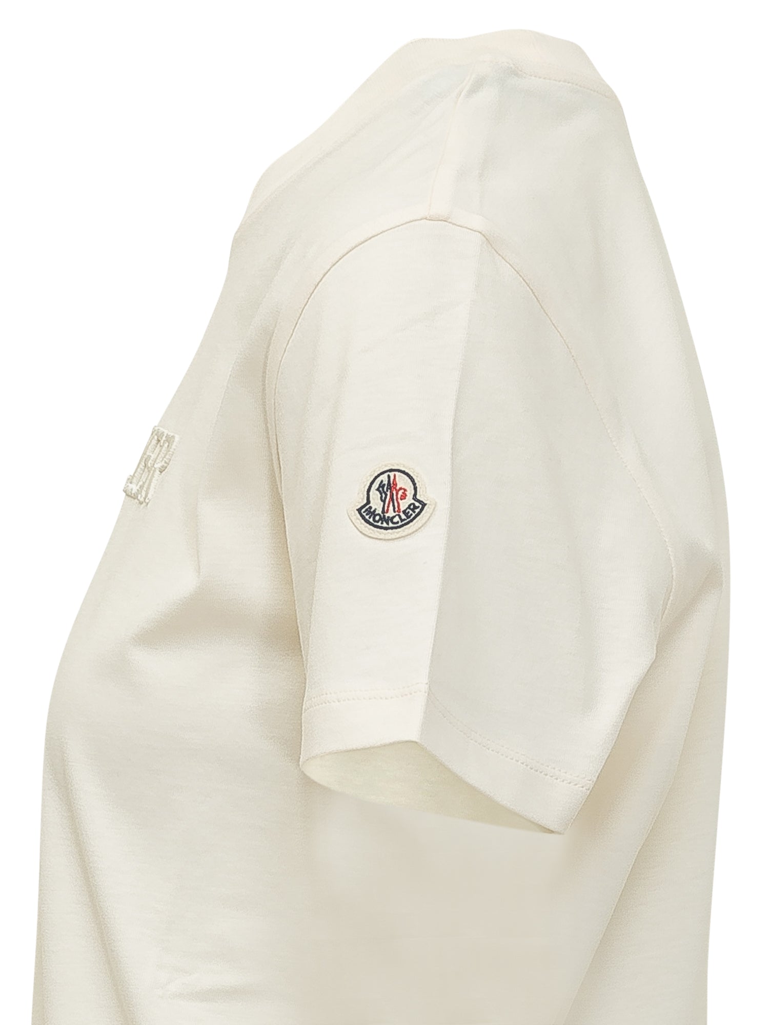 Оригінальна Short Sleeve T-Shirt With Embroidered Logo Moncler – детальний вид