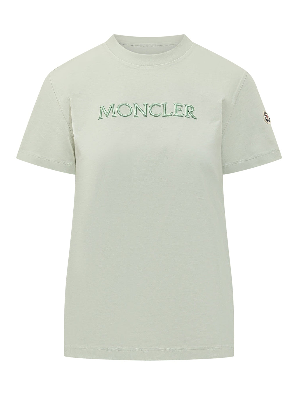 Оригінальна Short Sleeve T-Shirt With Embroidered Logo Moncler – боковий вид