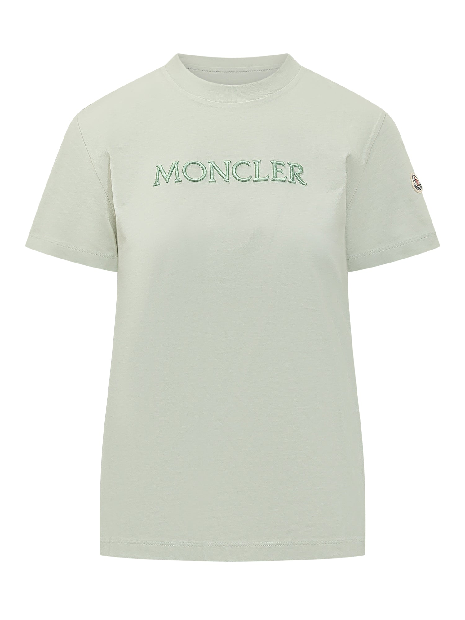 Оригінальна Short Sleeve T-Shirt With Embroidered Logo Moncler – боковий вид