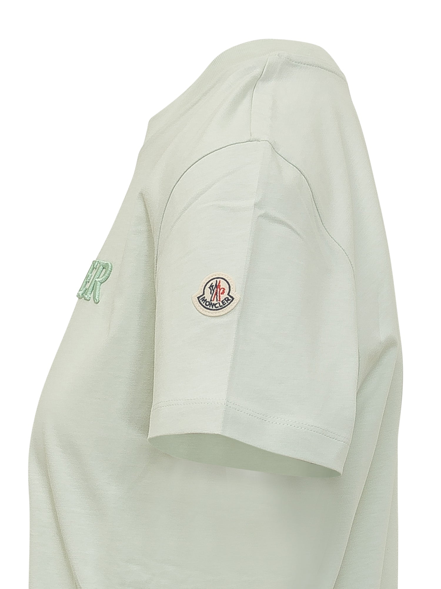 Оригінальна Short Sleeve T-Shirt With Embroidered Logo Moncler – детальний вид