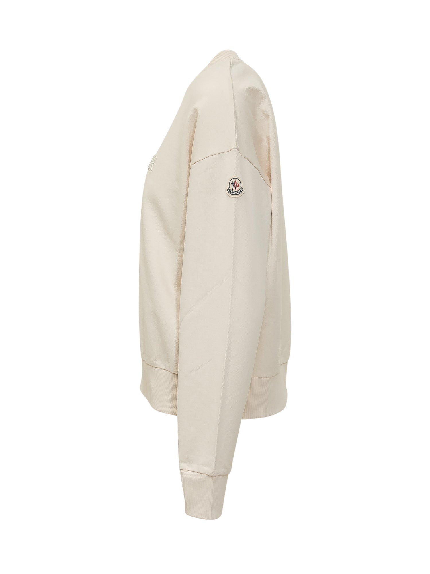 Crewneck Sweatshirt With Front Embroidery Moncler оригінал – Купити в Україні – детальний вид
