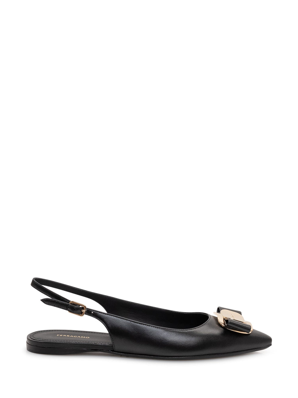 Zelmy Slingback Flat With Bow And Pointed Toe Salvatore ferragamo оригінал – Купити в Україні – боковий вид