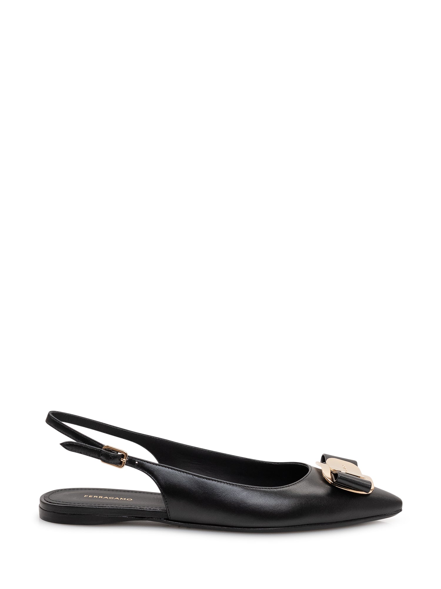 Zelmy Slingback Flat With Bow And Pointed Toe Salvatore ferragamo оригінал – Купити в Україні – боковий вид