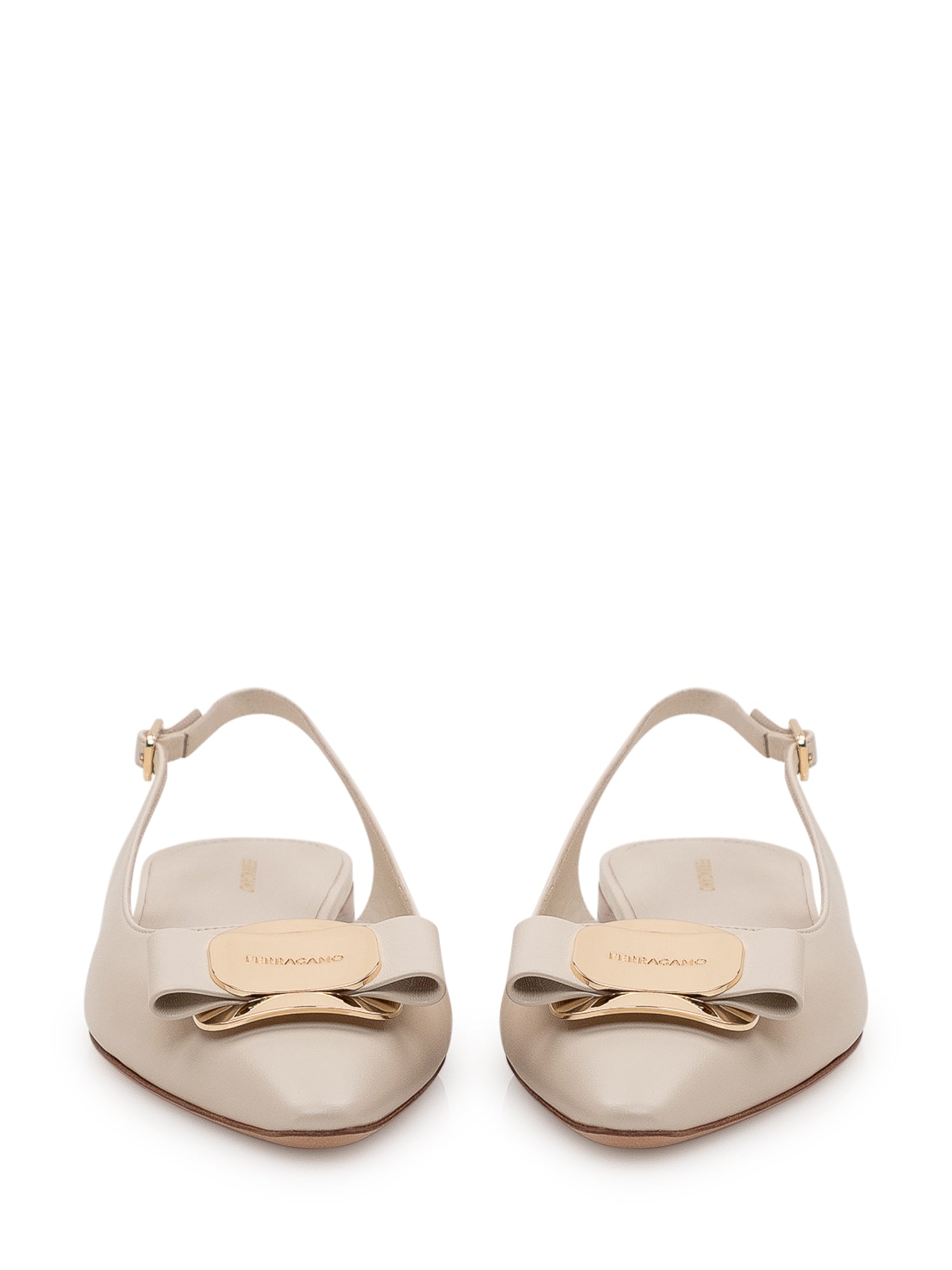 Zelmy Slingback Flat With Bow And Pointed Toe Salvatore ferragamo оригінал – Купити в Україні – вид ззаду